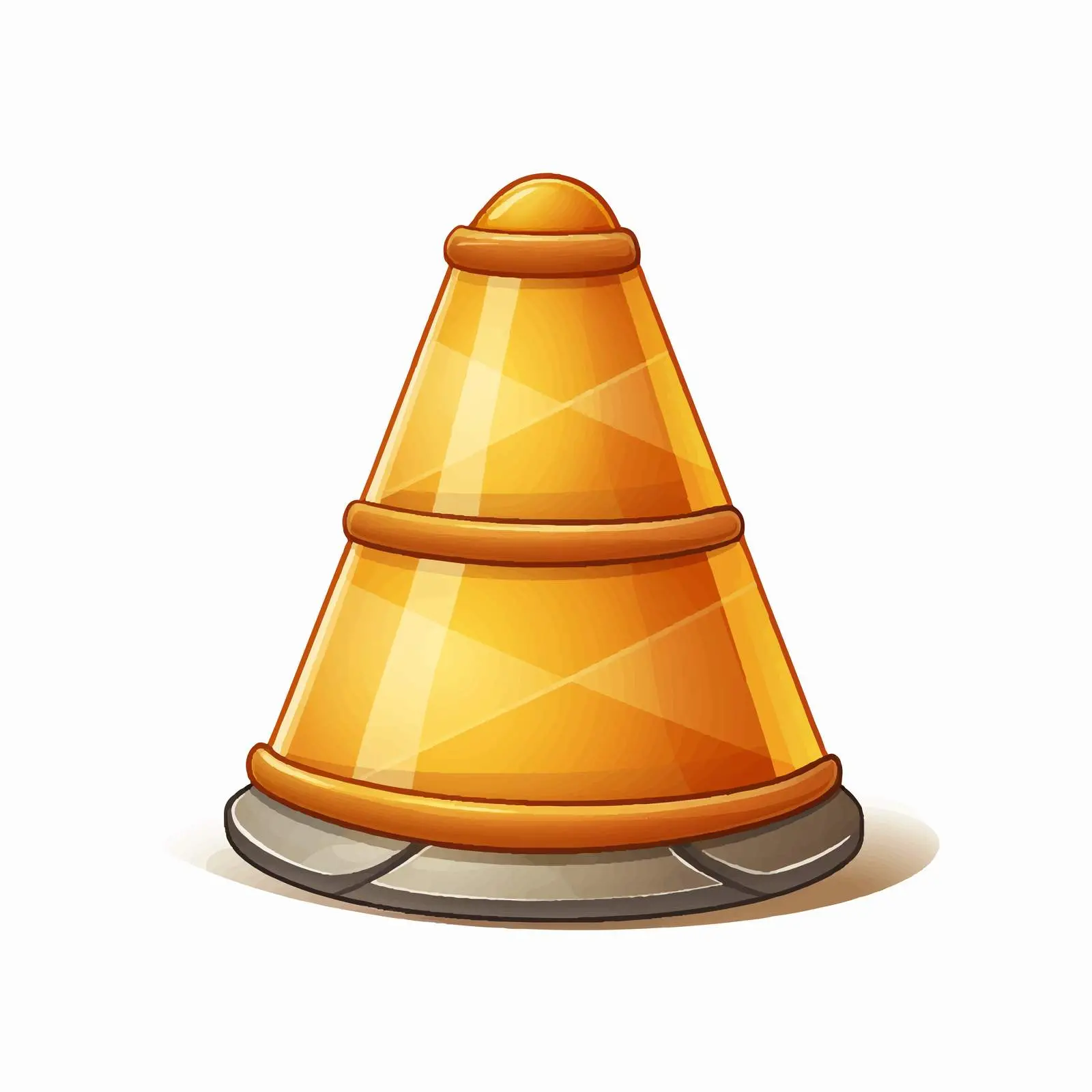 Cone Barrier Illustration for Children's Education – free playground safety image from Dotvec