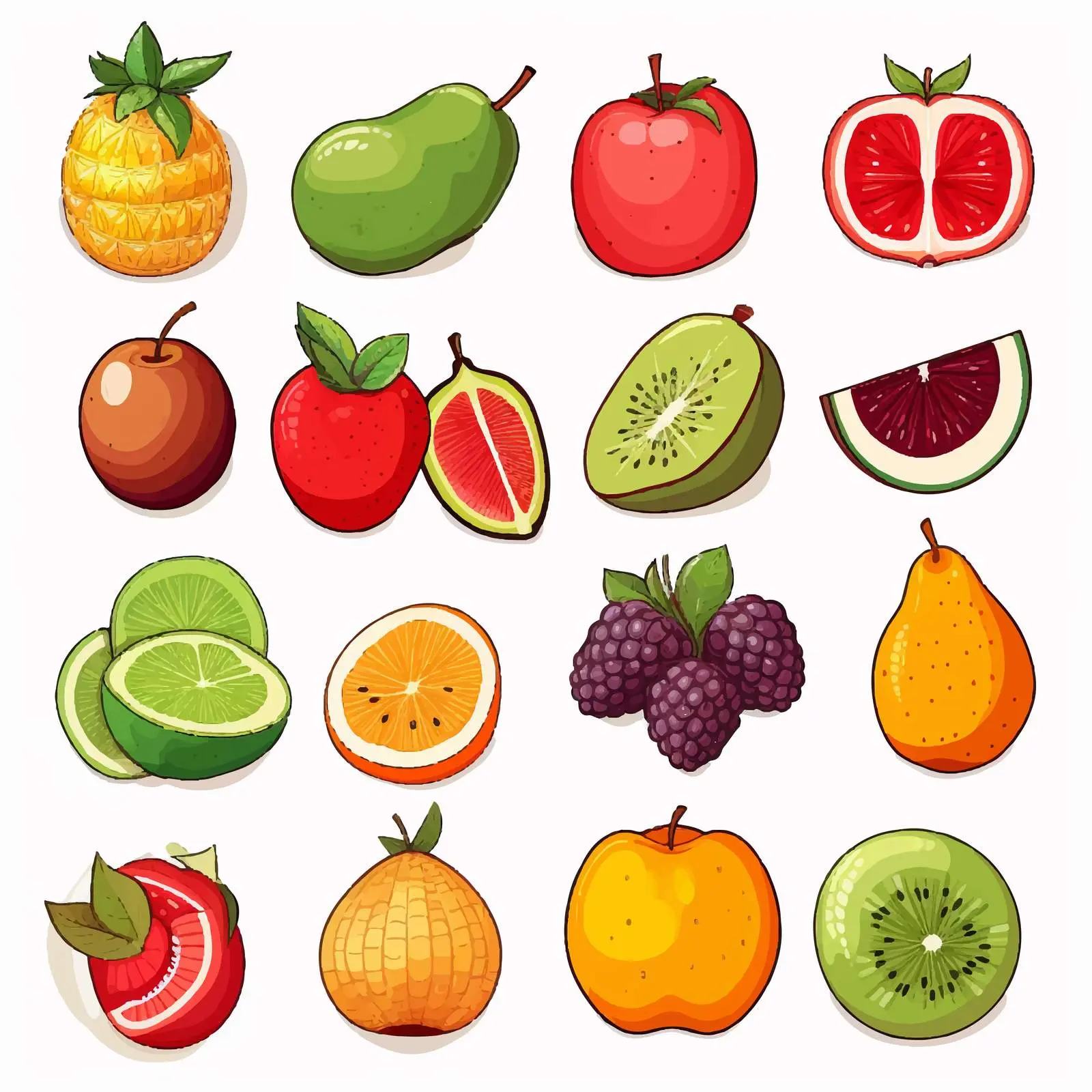 Fruit Illustration for Children's Education — free download from Dotvec