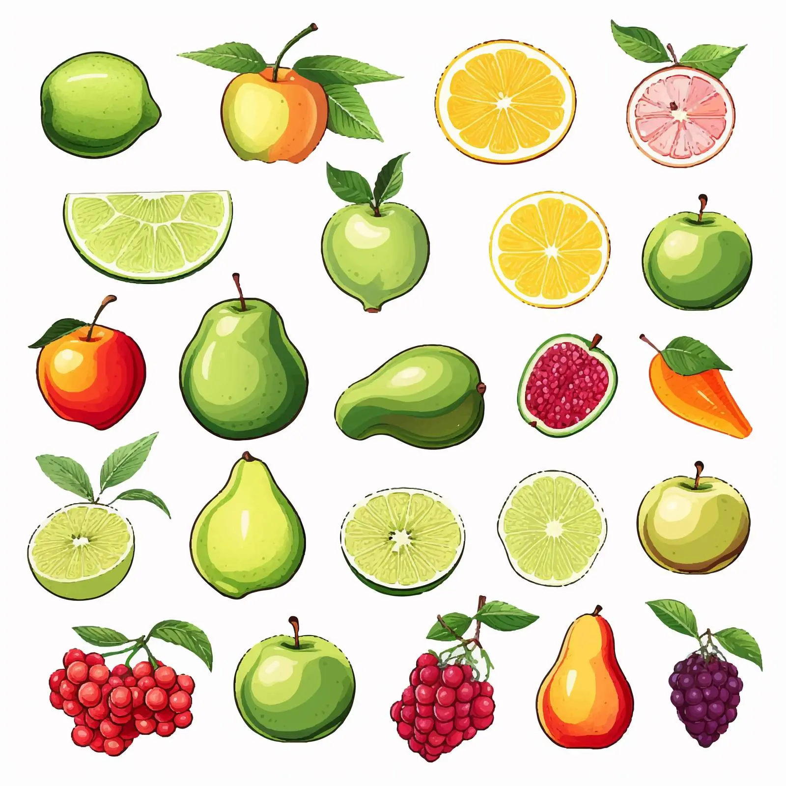 Fruits Illustration for Children's Education — free download from Dotvec