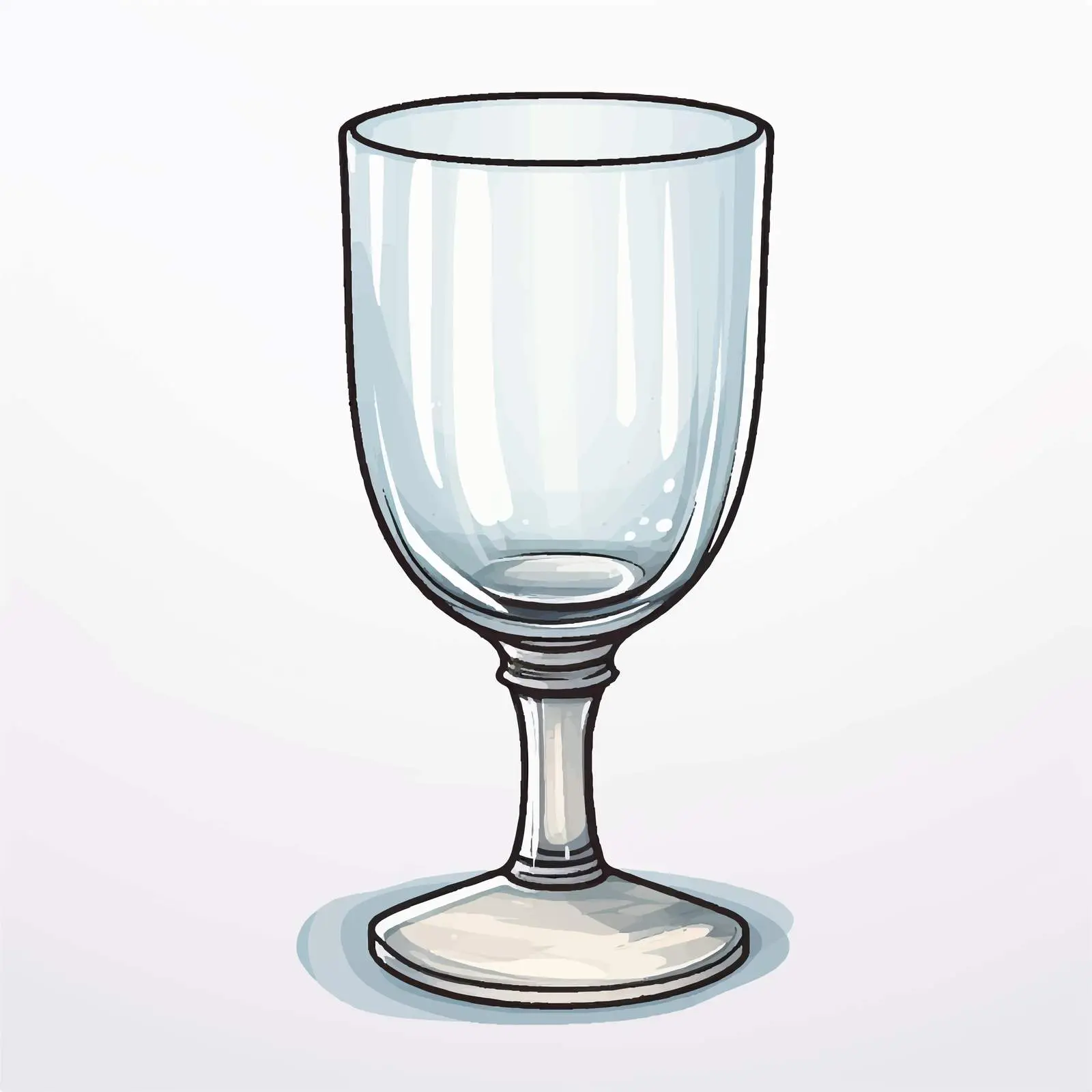Cartoon Glass Vector Illustration Artwork — free download from Dotvec