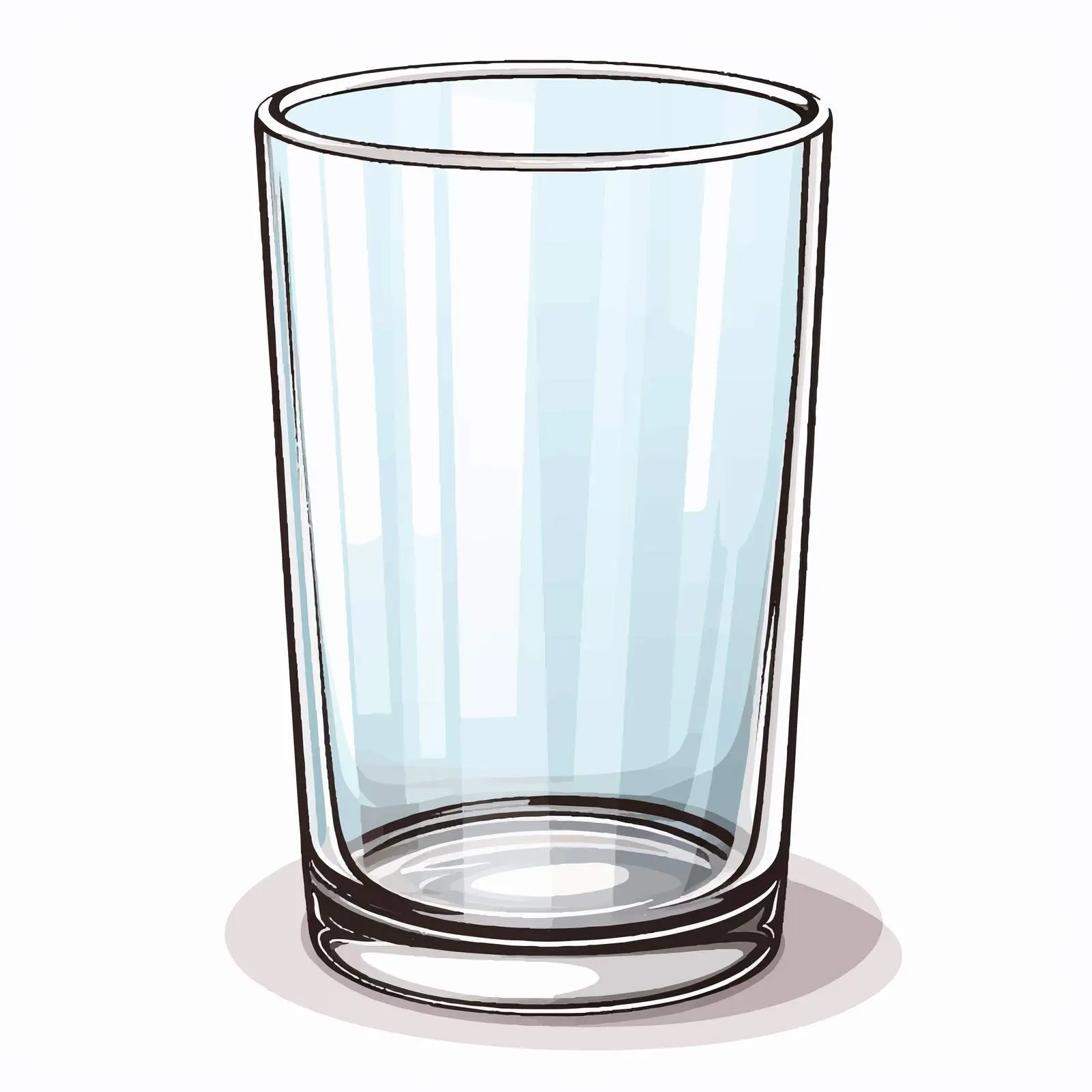 Cartoon Glass Vector Illustration — free download from Dotvec