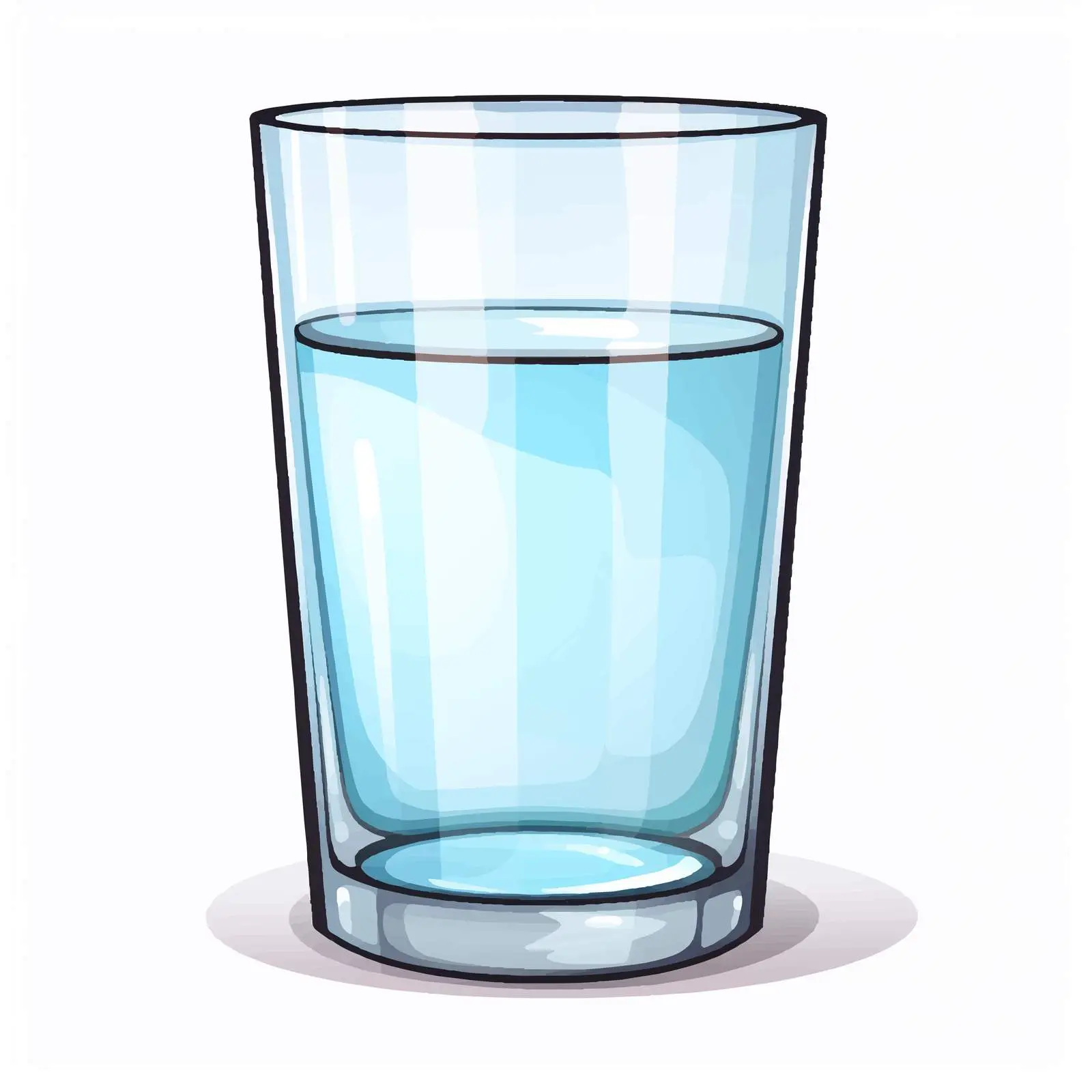 Cartoon Glass Vector Illustration — free download from Dotvec