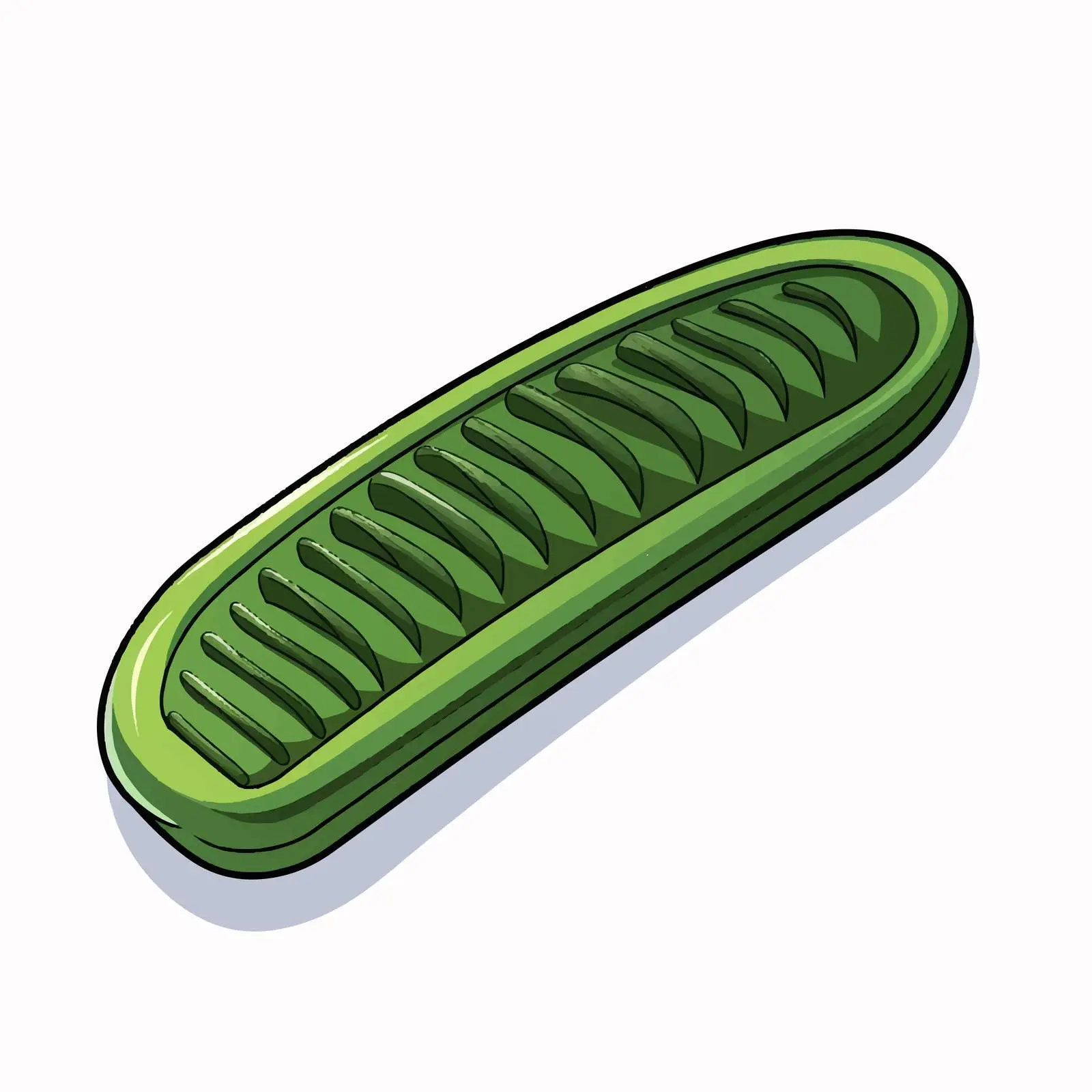 Cartoon Green Comb for Children's Education — free download from Dotvec