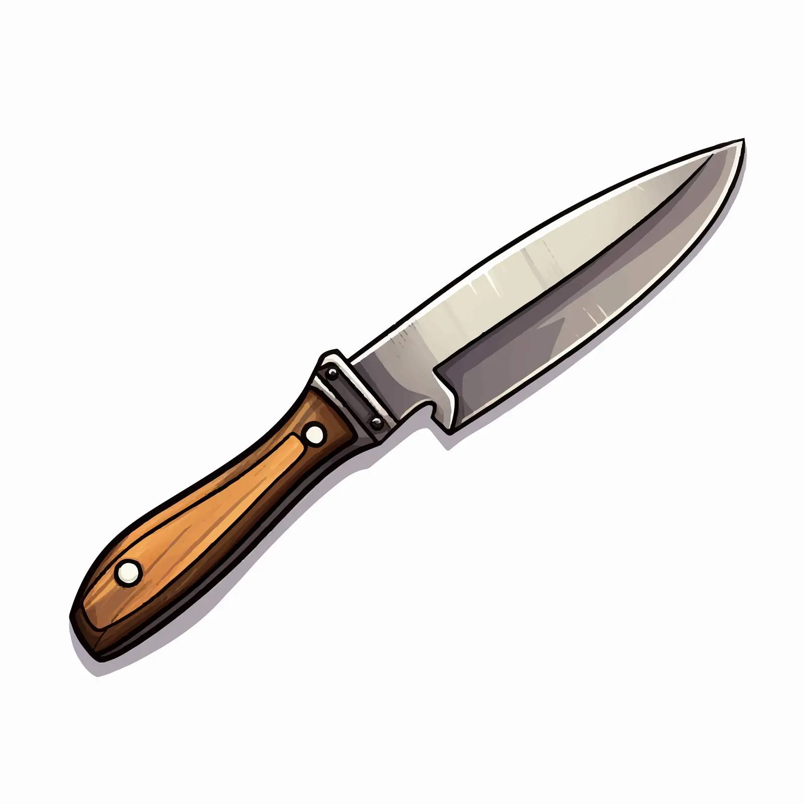 Isolated Knife Illustration on White Background — free download from Dotvec