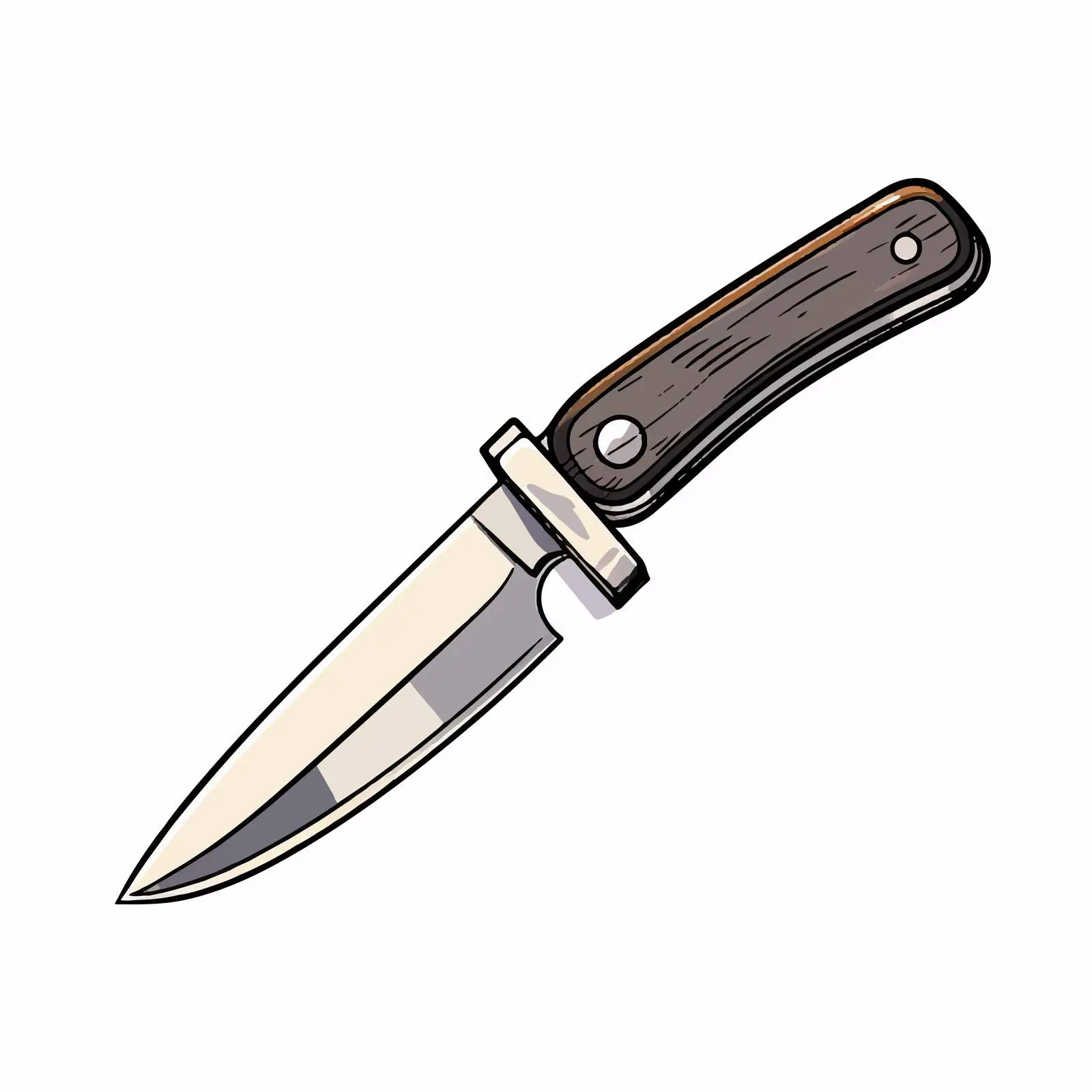 Isolated Knife Illustration on White Background — free download from Dotvec