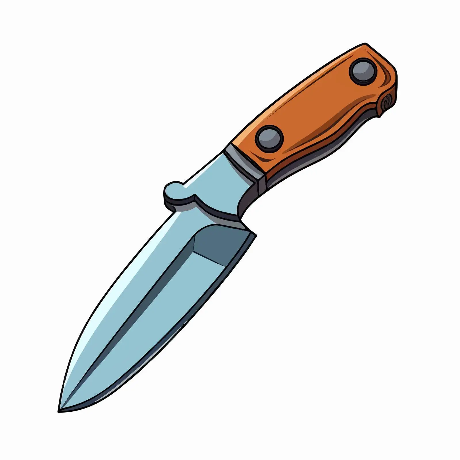 Knife Illustration Isolated on White Background — free download from Dotvec