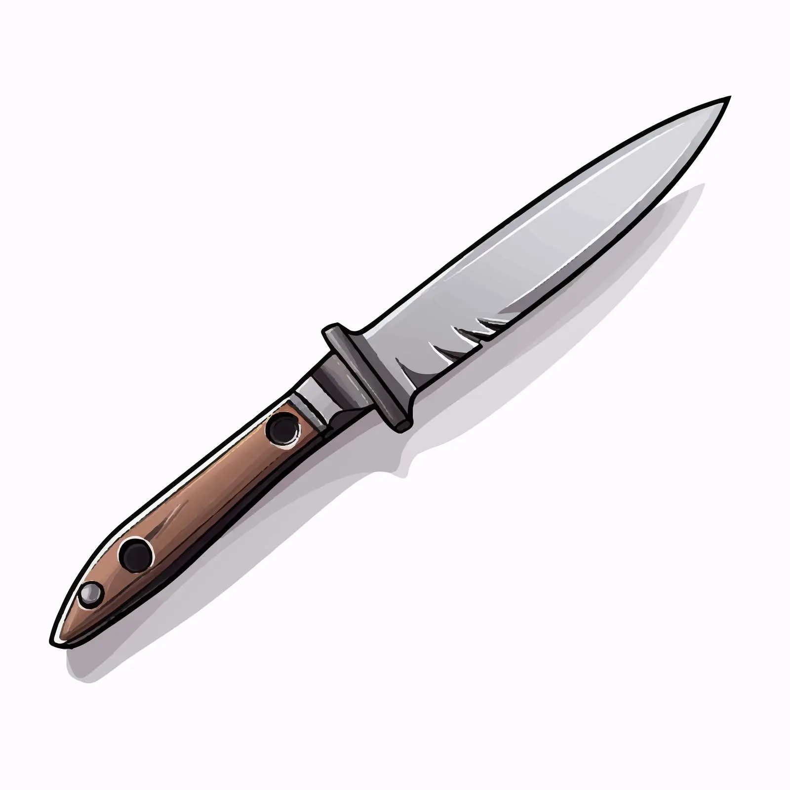 Isolated Knife Illustration on White Background — free download from Dotvec