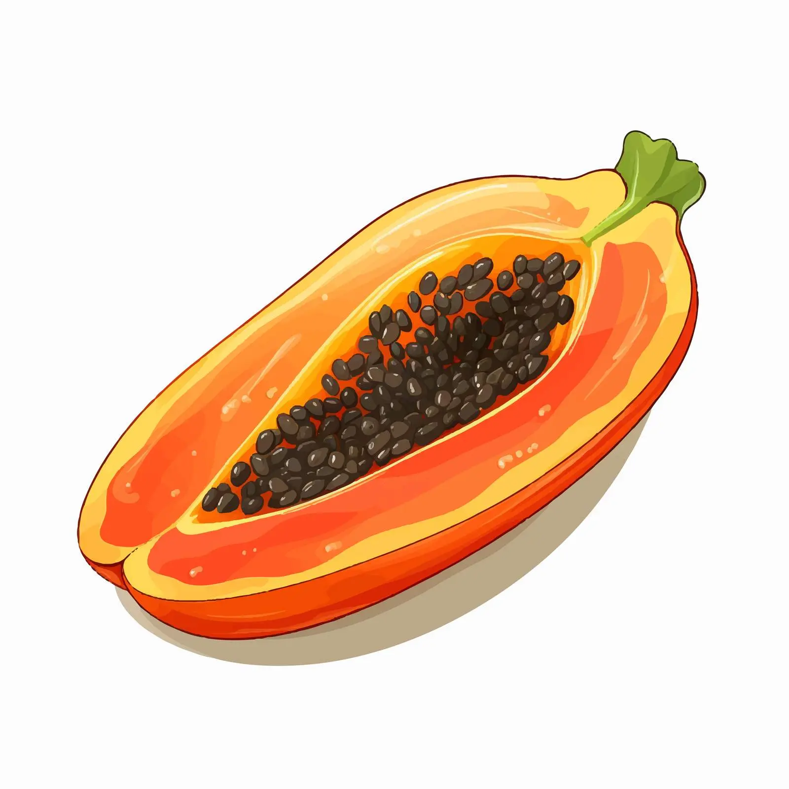 Papaya Illustration for Children's Education — free download from Dotvec