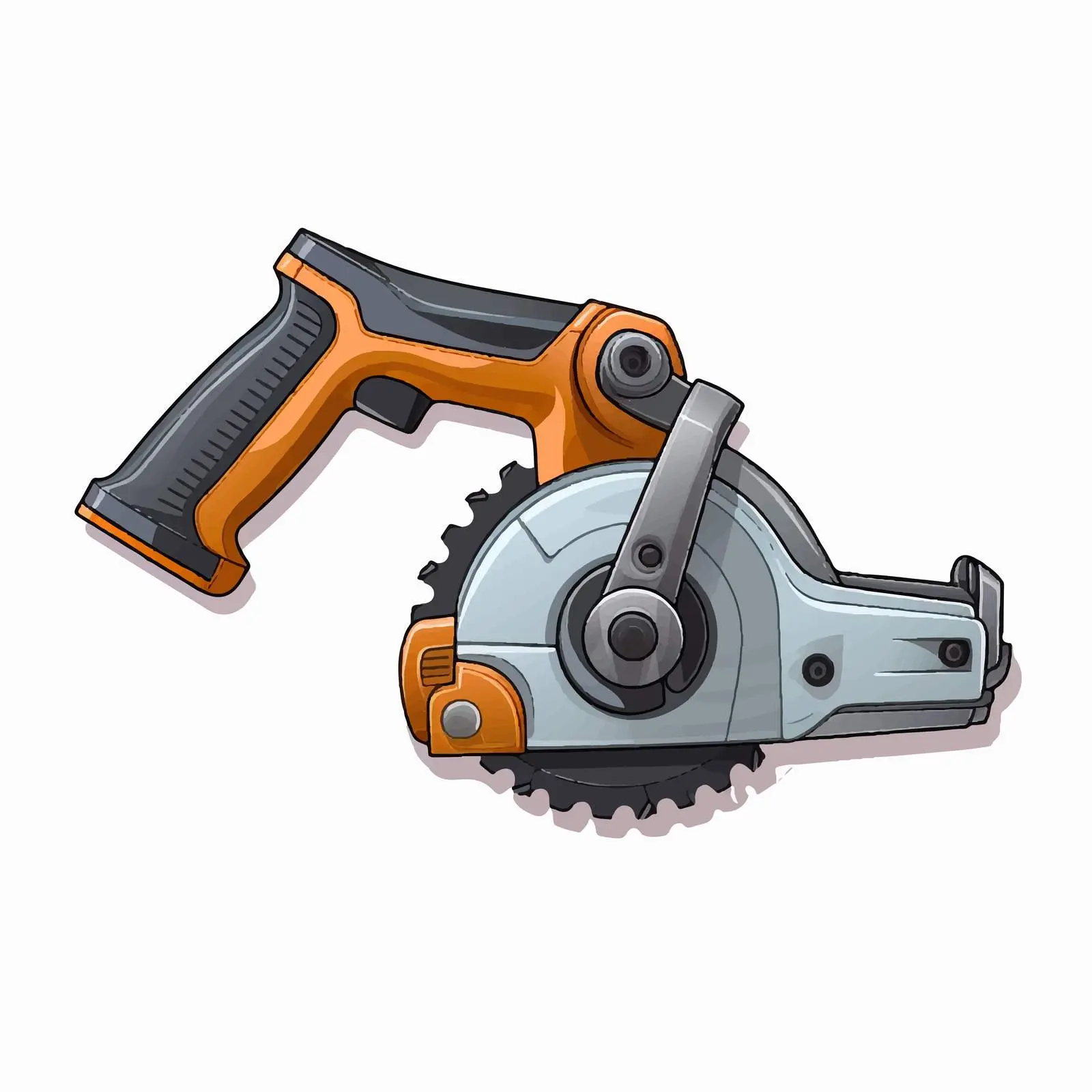 Cartoon Vector Illustration of a Saw — free download from Dotvec