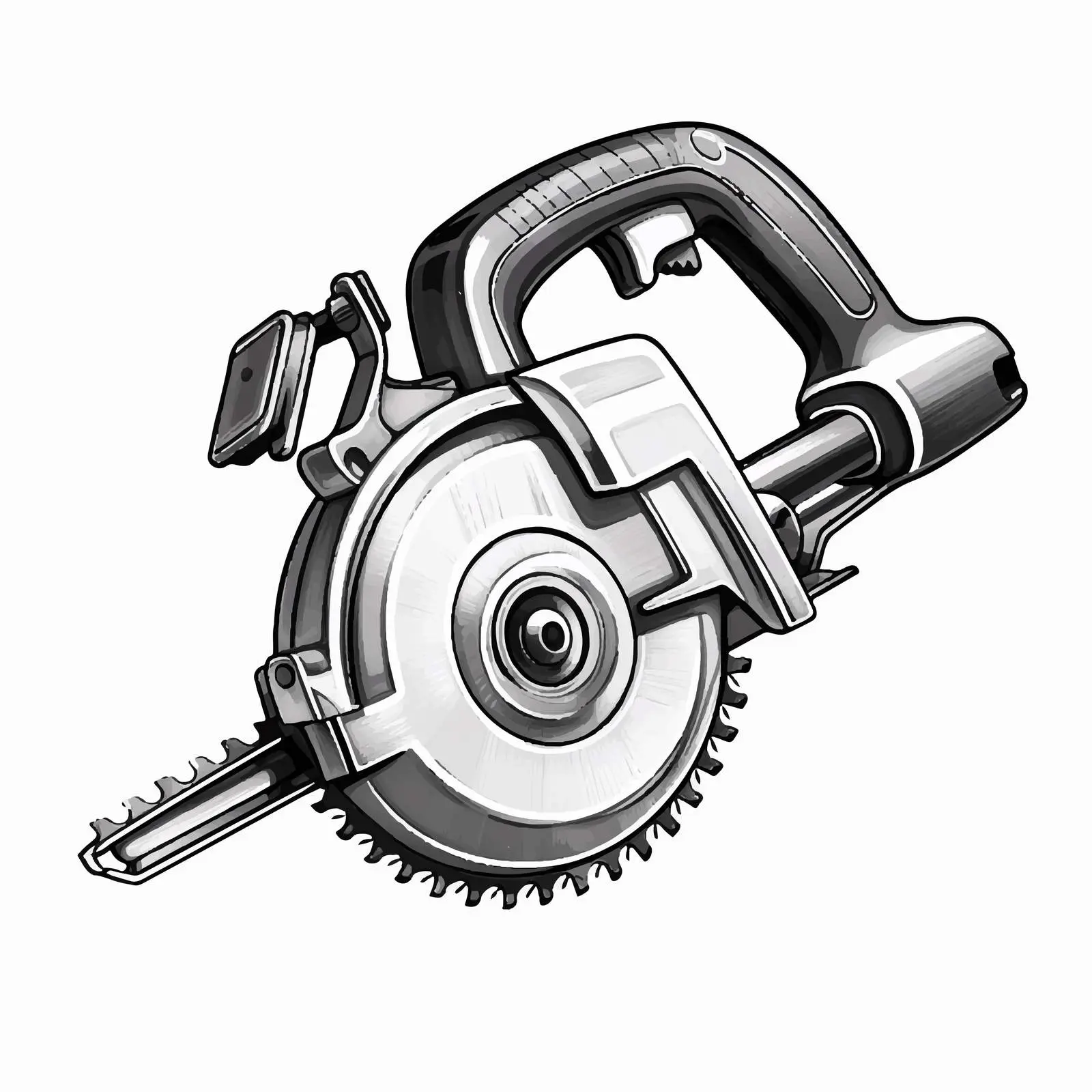 Cartoon Saw Vector Illustration – free construction tools image from Dotvec