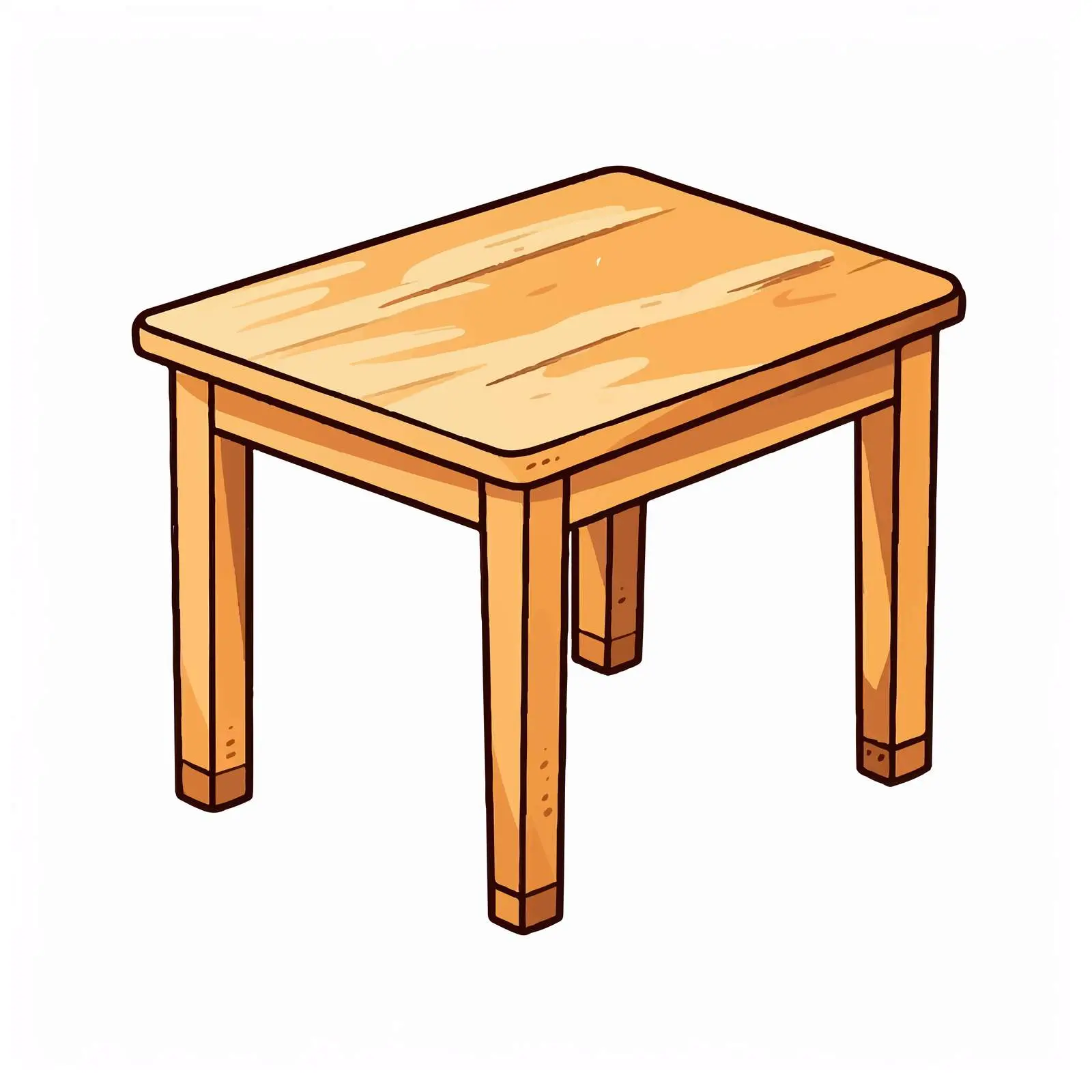 Table Illustration for Children's Educational Resources — free download from Dotvec