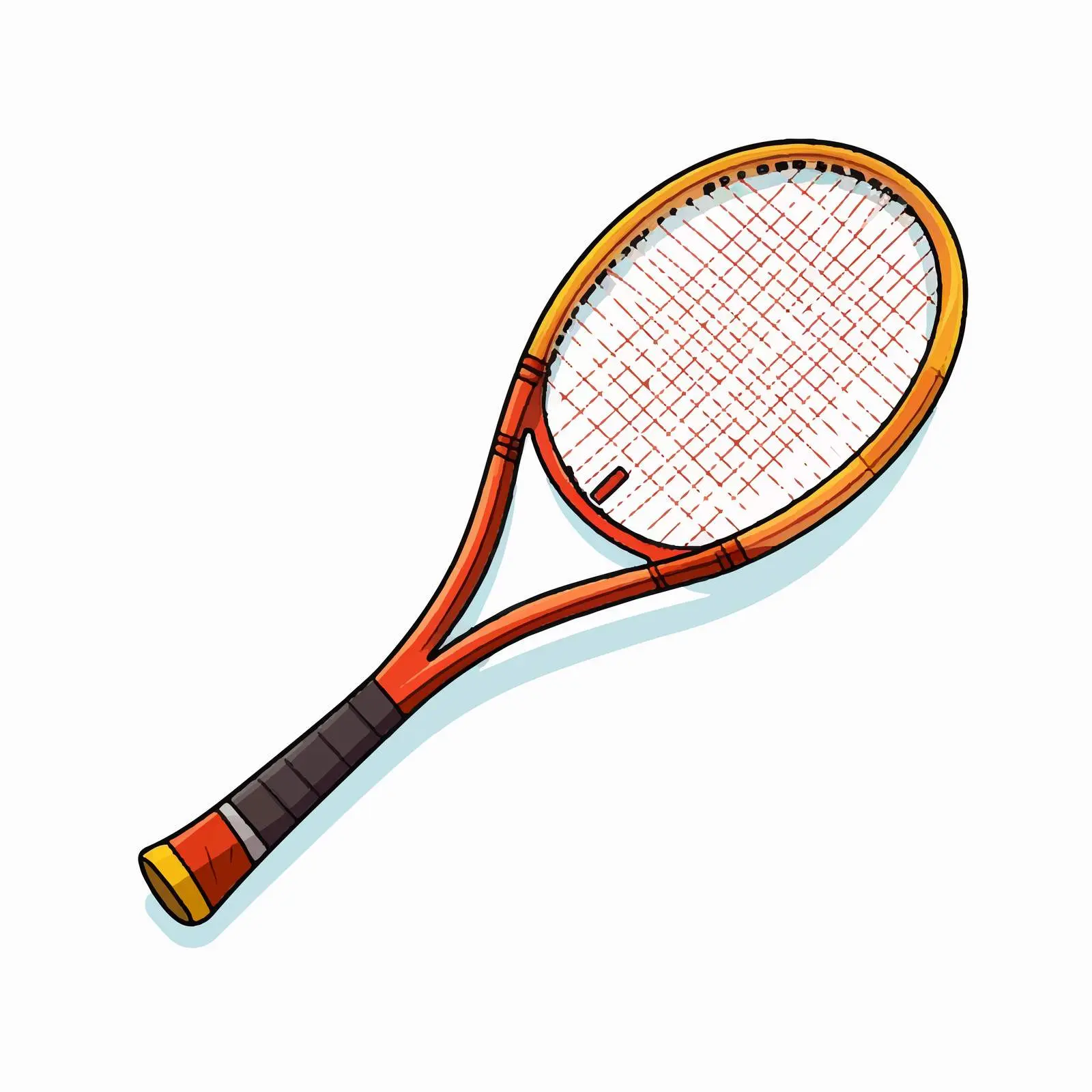 Tennis Racket Vector for Children's Education — free download from Dotvec