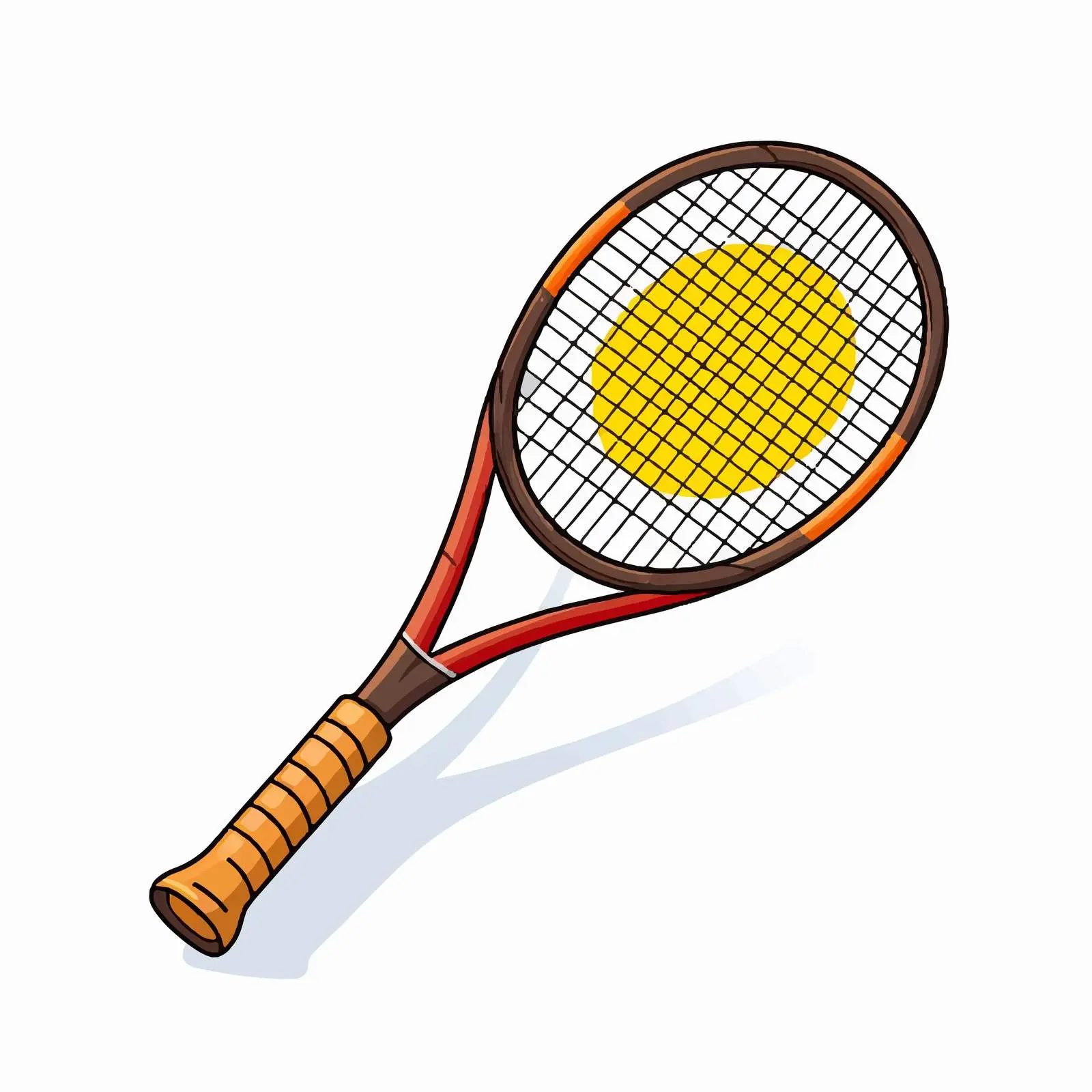 Tennis Racket Vector for Children's Education – free children education image from Dotvec