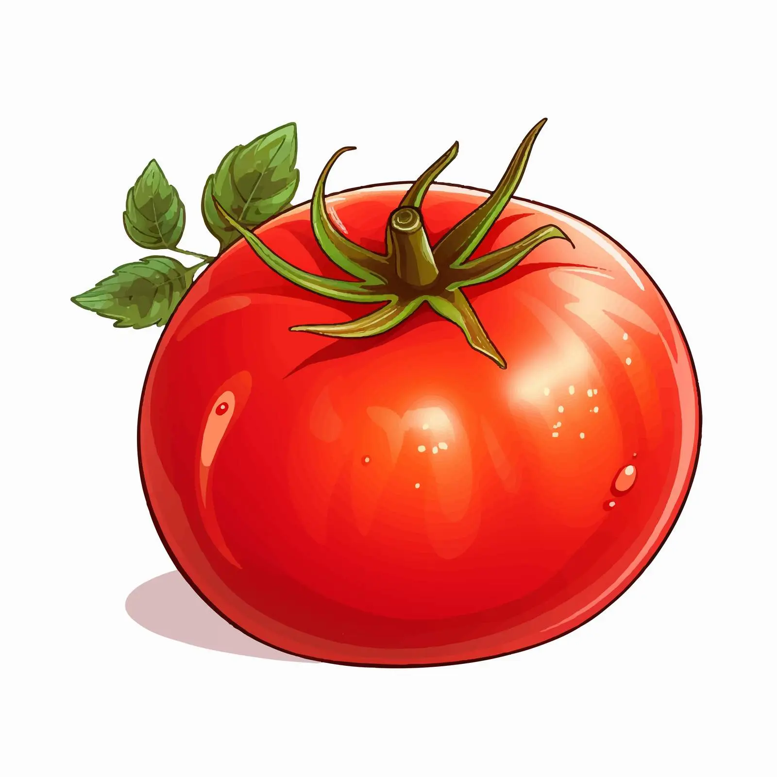 Colorful Tomato Vector Illustration for Kids — free download from Dotvec