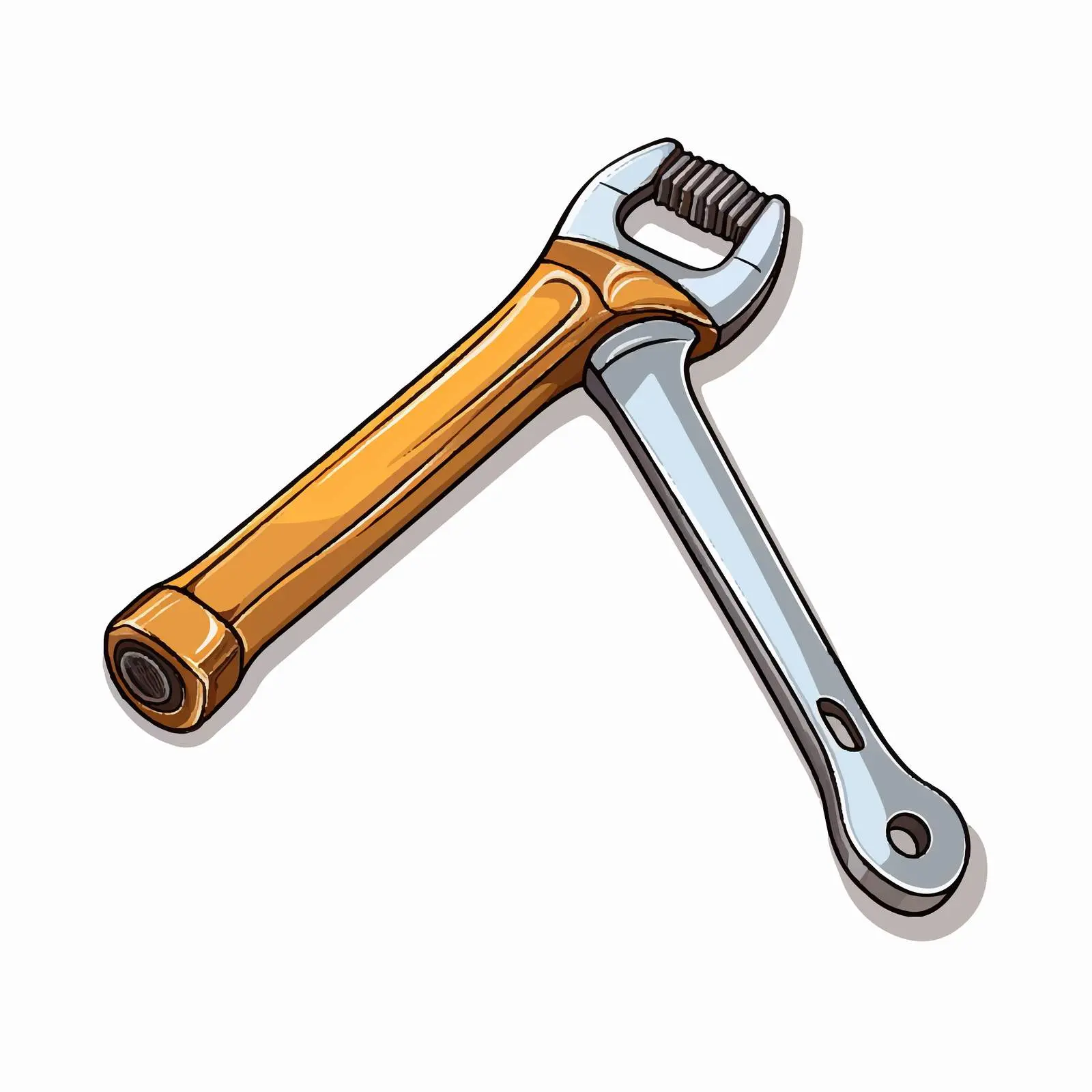 Wrench Illustration for Children's Education – free trade image from Dotvec