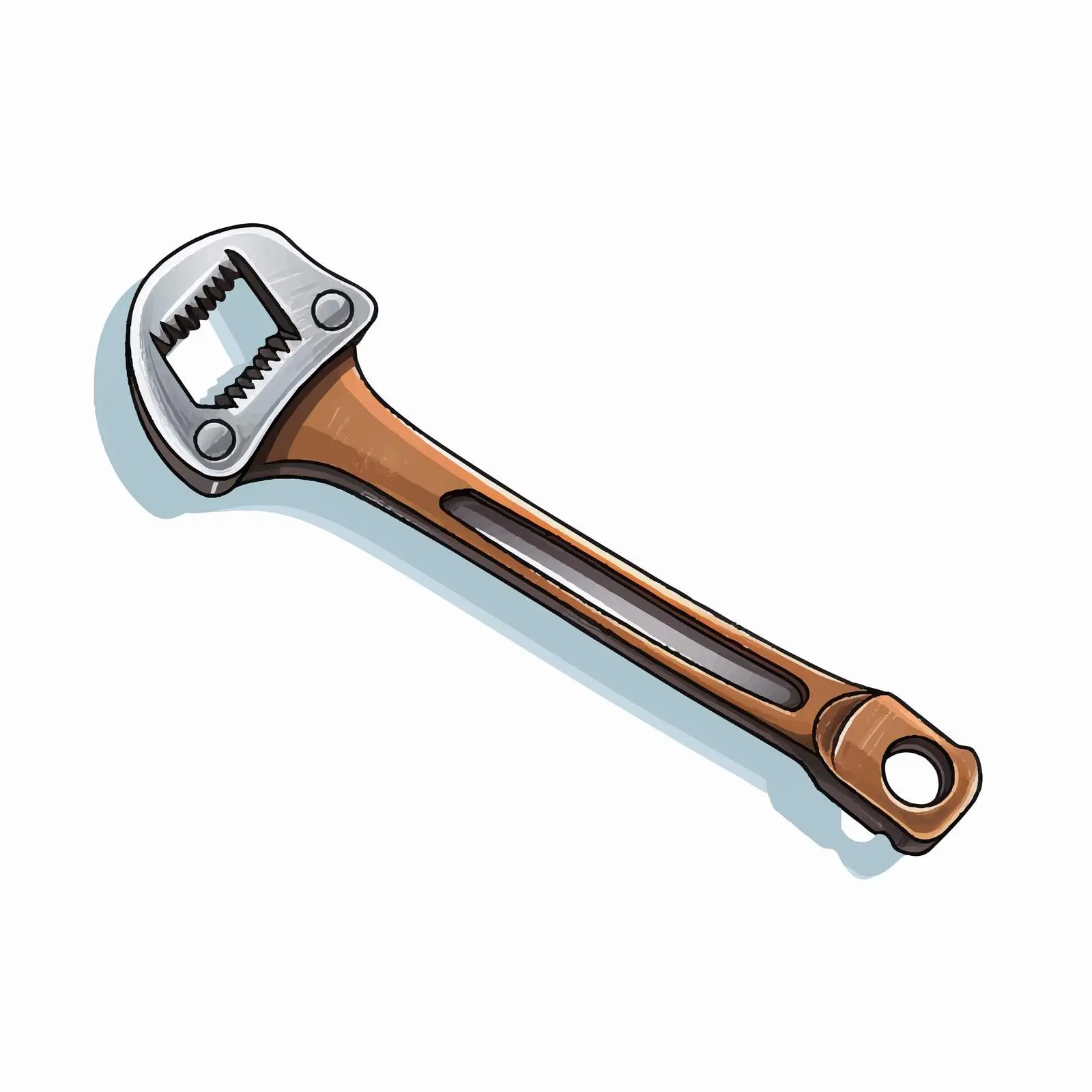 Wrench Illustration for Children's Educational Cart — free download from Dotvec