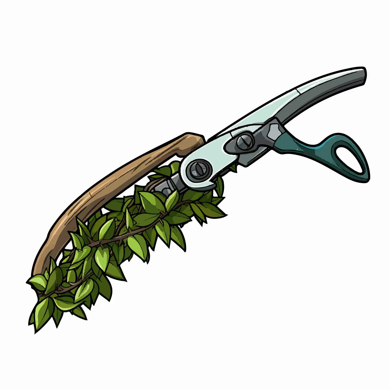 Garden Shears Vector Illustration — free download from Dotvec