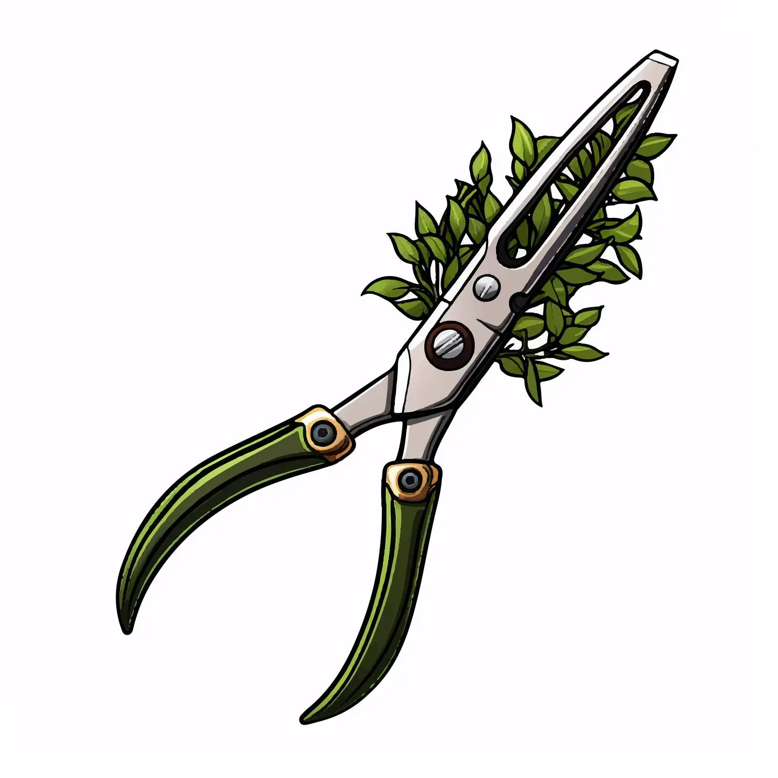 Garden Shears and Hedge Shears Vector Illustration — free download from Dotvec