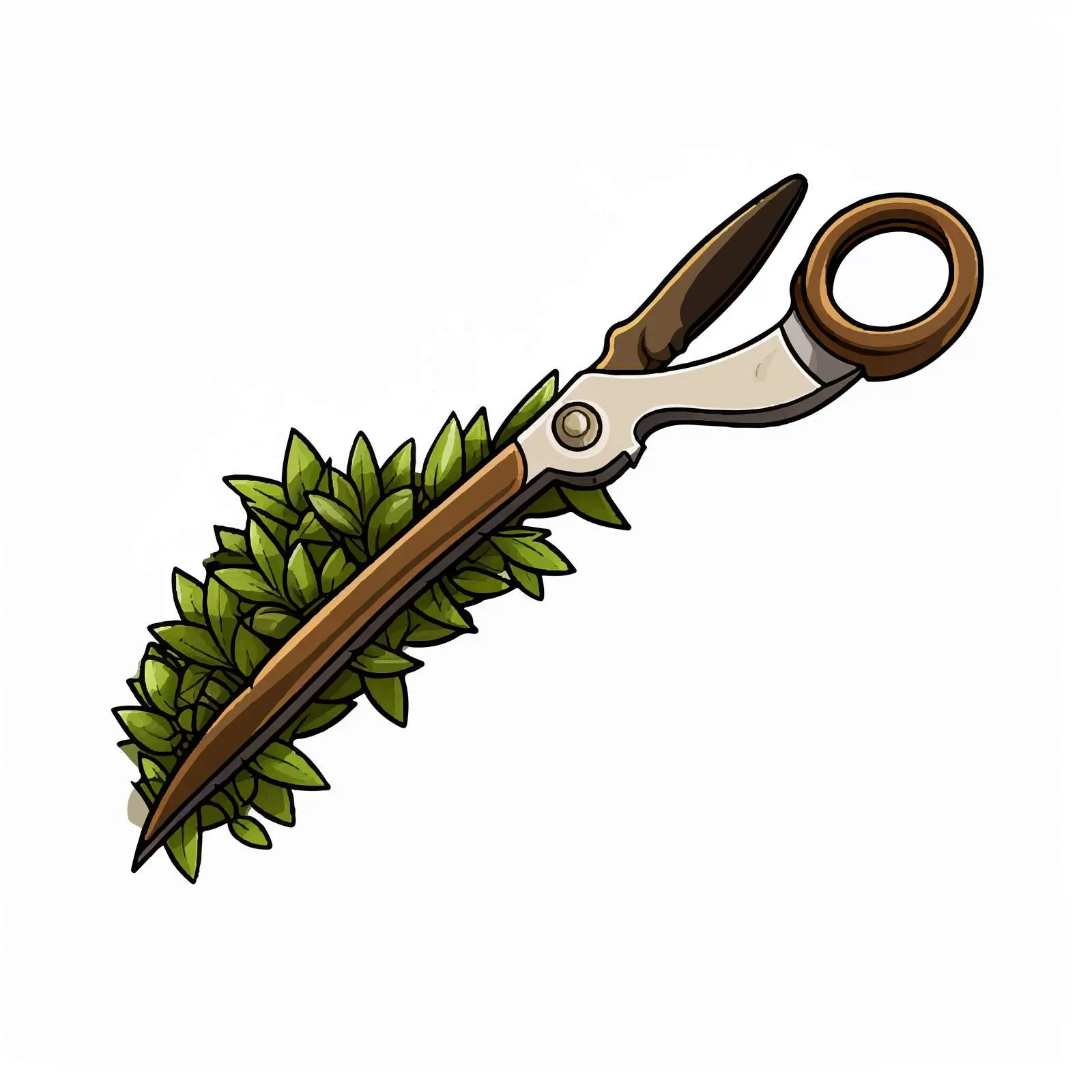 Garden Shears Illustration Vector Artwork — free download from Dotvec