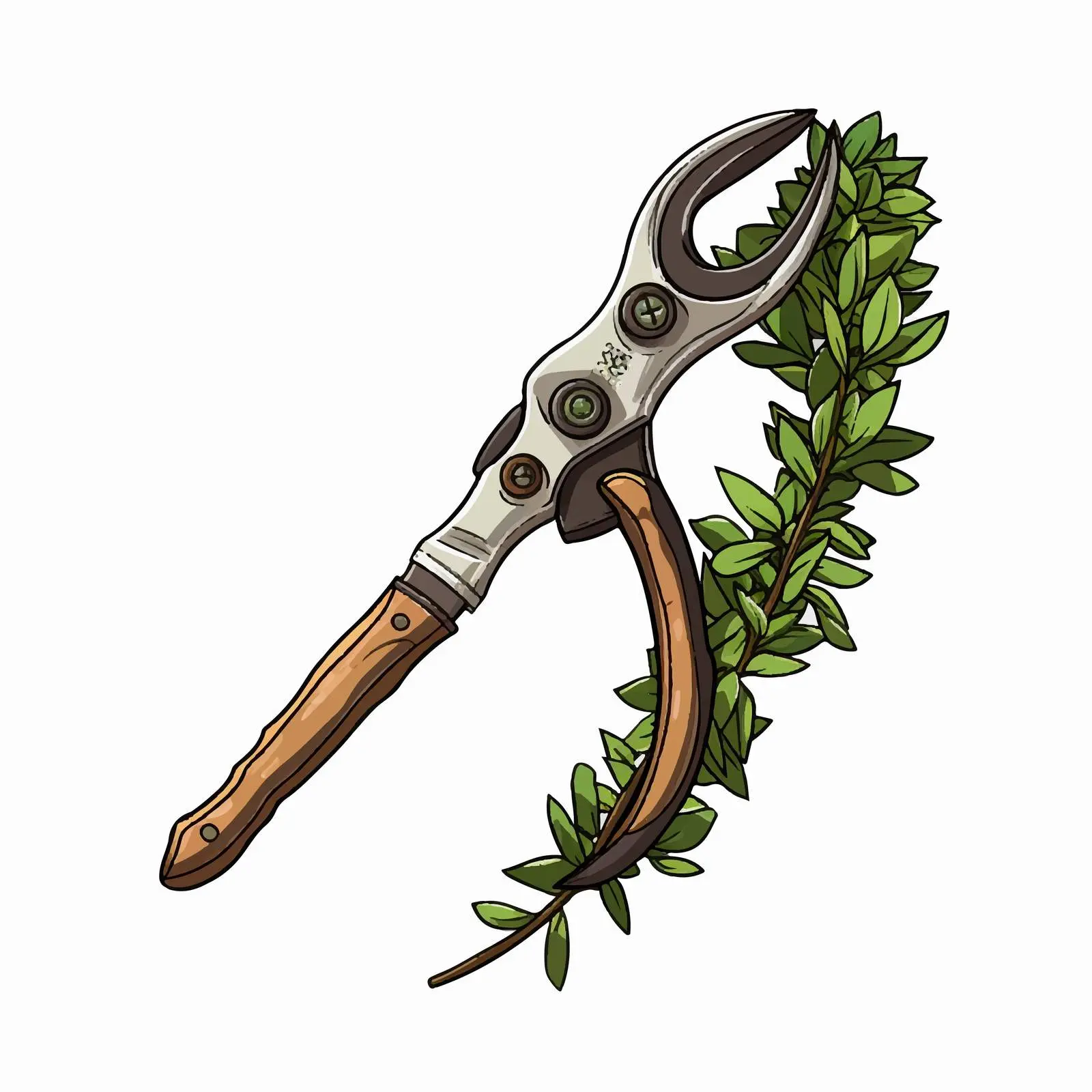 Garden Shears Vector Illustration Design — free download from Dotvec