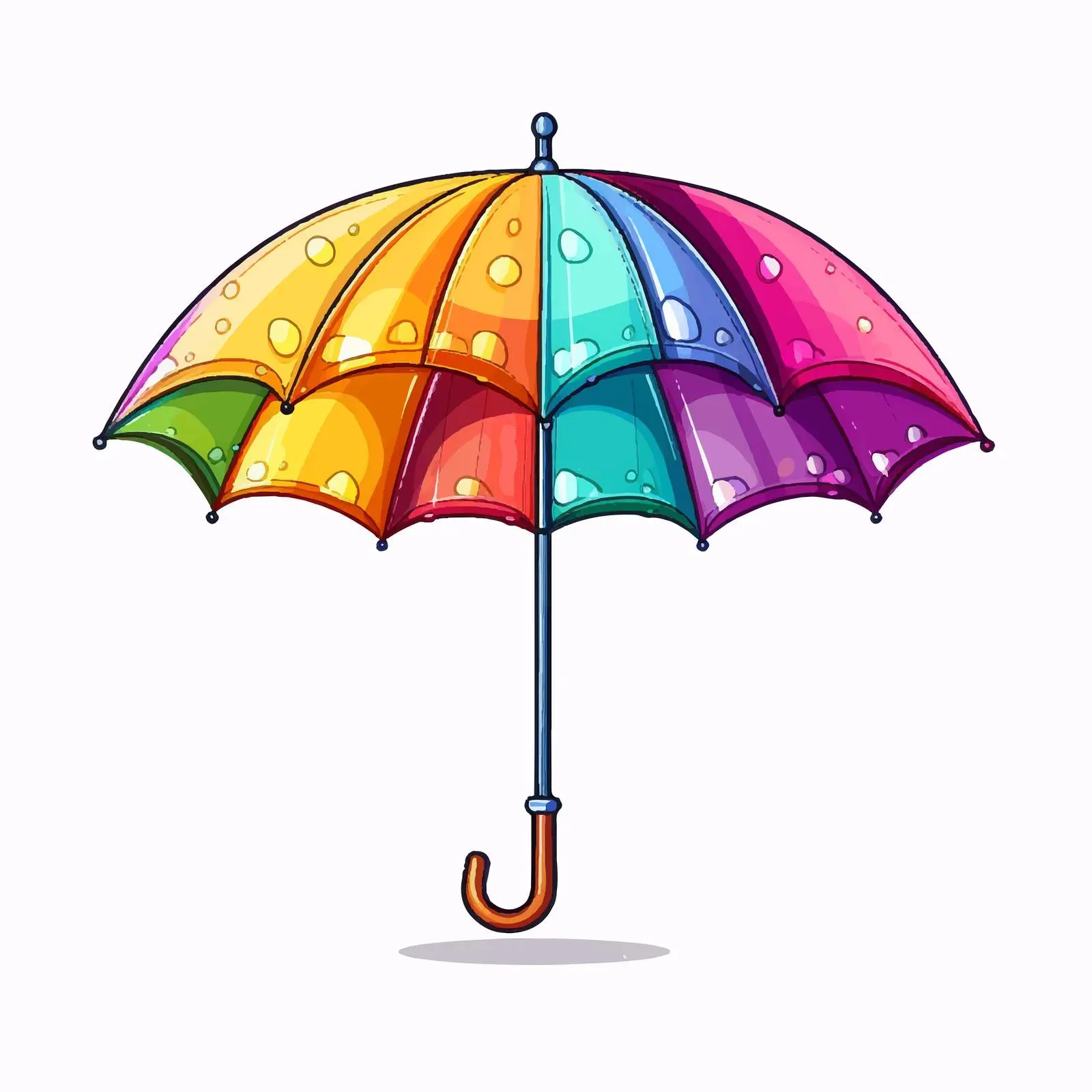 Educational Umbrella Illustration for Children — free download from Dotvec