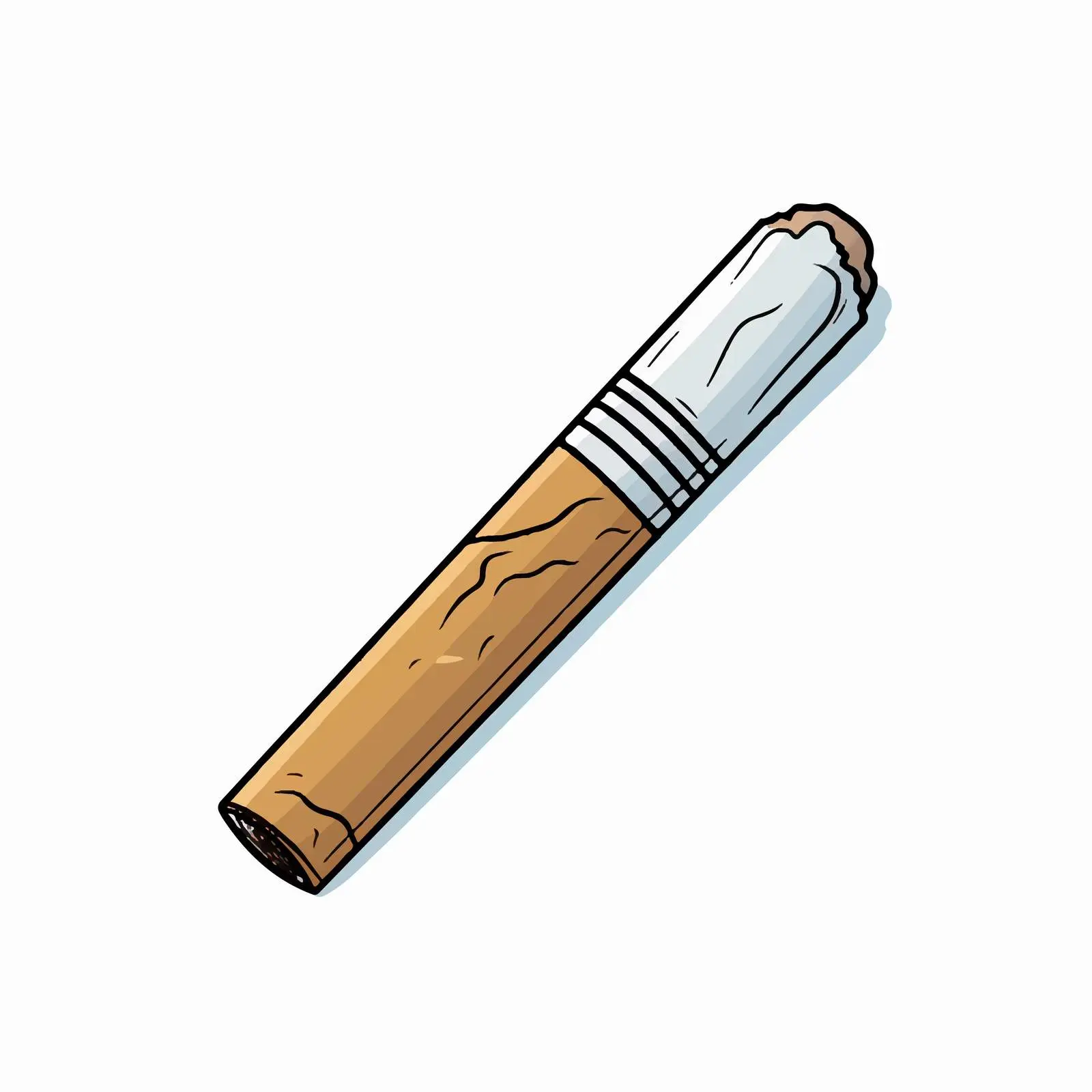 Cigarette Icon for Education and Cartoon Design – free vector creativity image from Dotvec