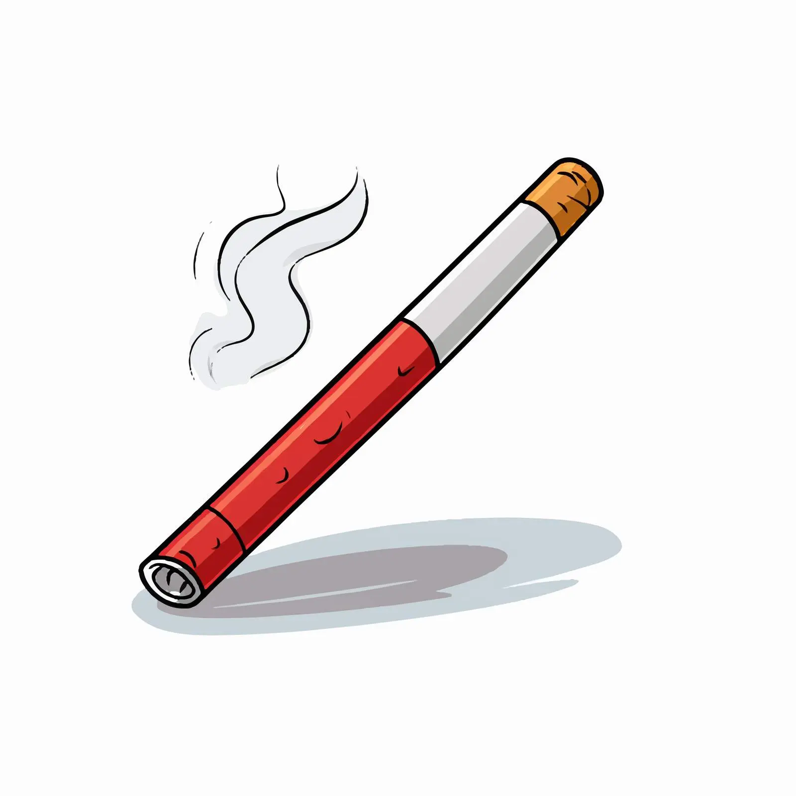 Cigarette Icon Vector for Education and Cartoon Use — free download from Dotvec