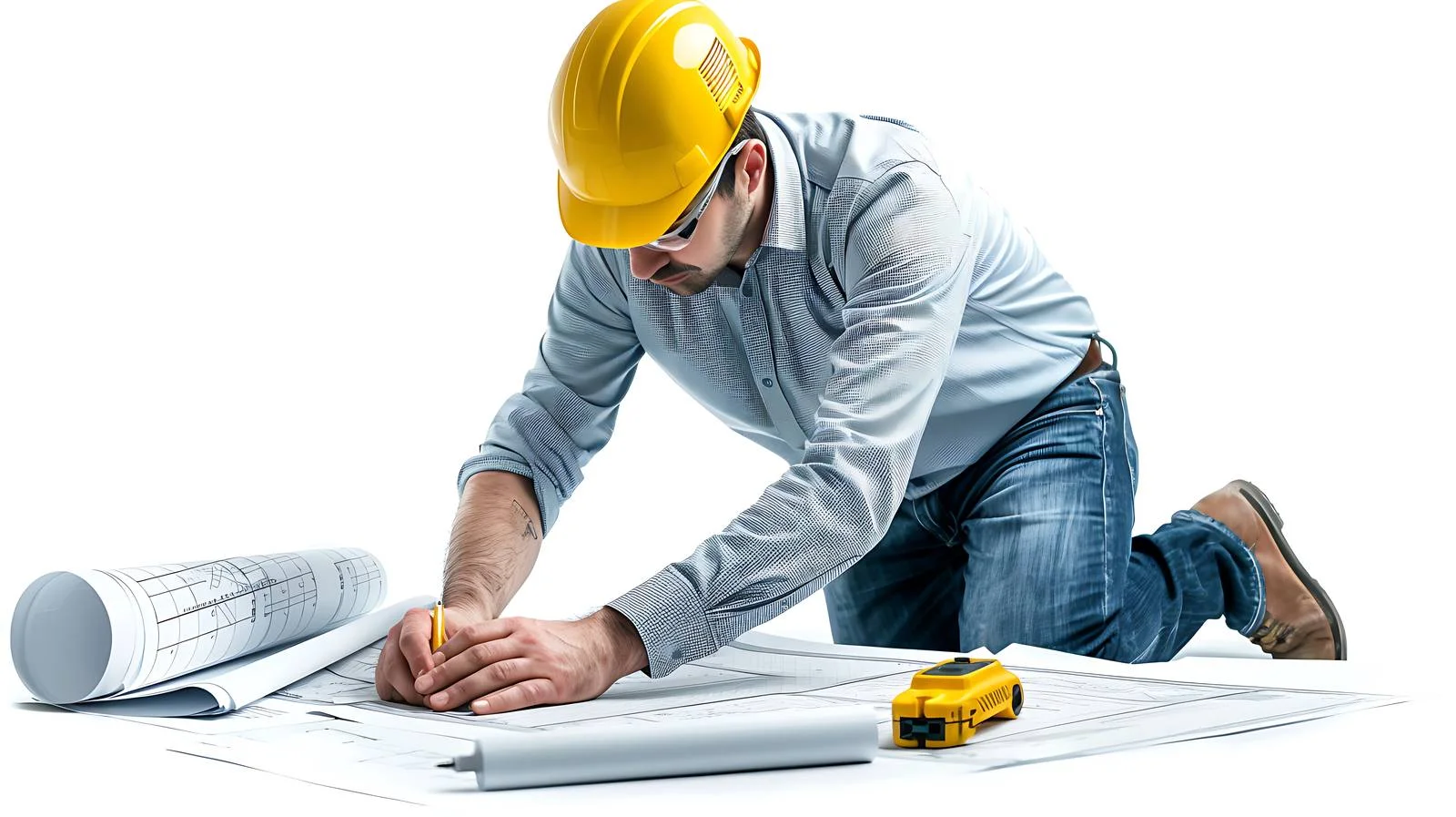 Blueprint Inspection by Engineer and Architect — free download from Dotvec