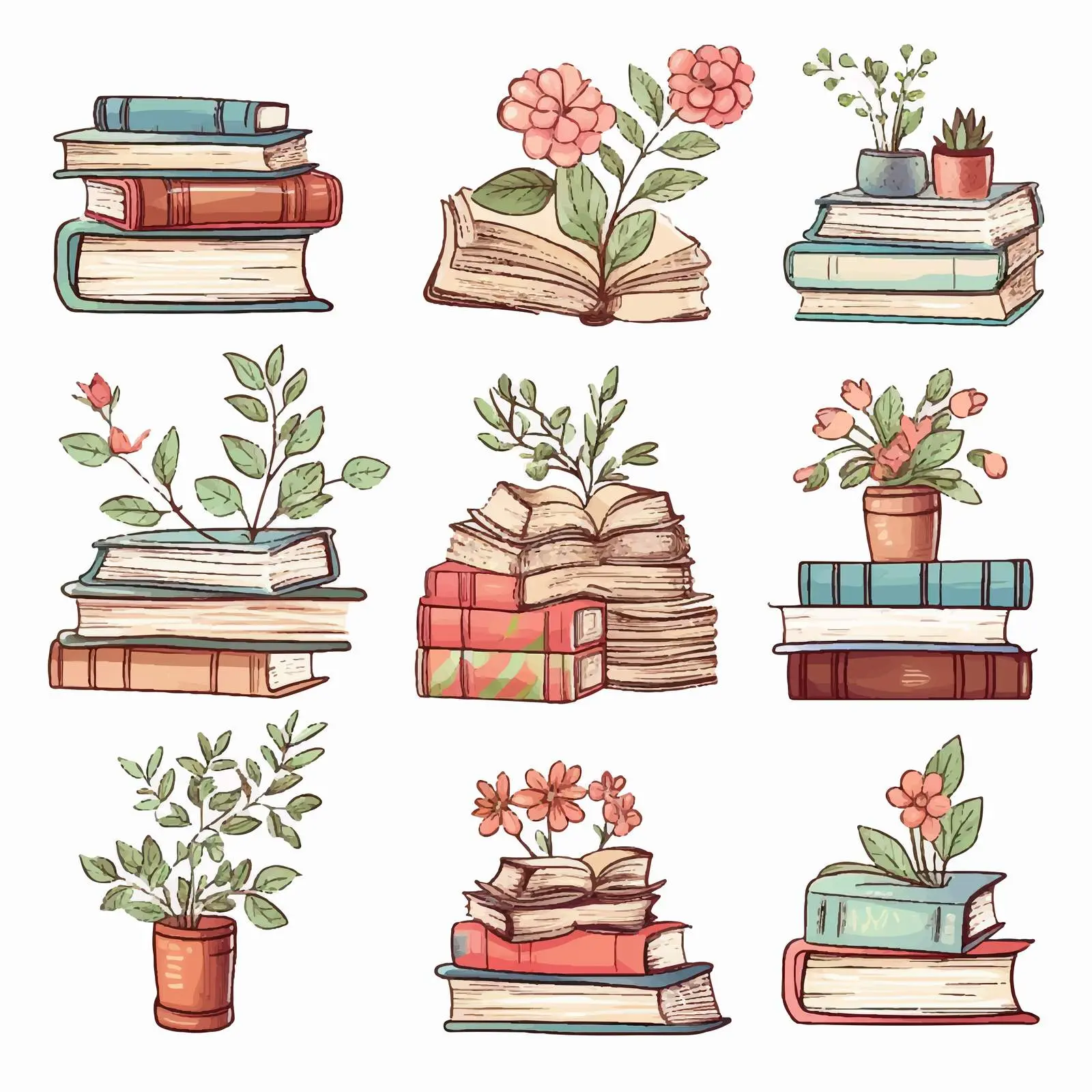 Drawn Book Clip Art for Flyers and Posters – free event poster image from Dotvec