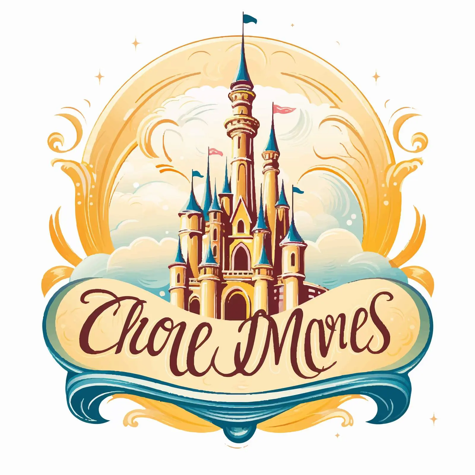 Dreams Can Come True Font Banner Illustration — free download from Dotvec