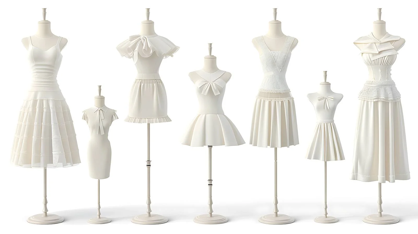 Multi-angle Dress Form on White Background — free download from Dotvec