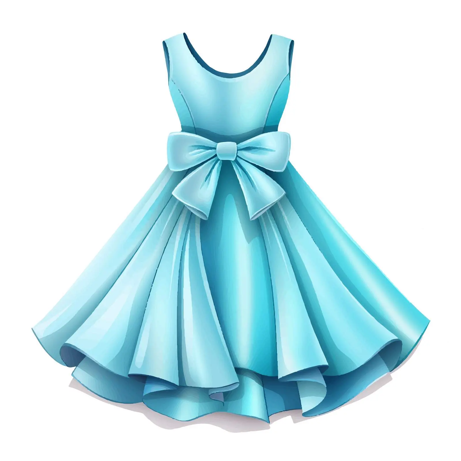 Stylish Dress Illustration on White Background — free download from Dotvec