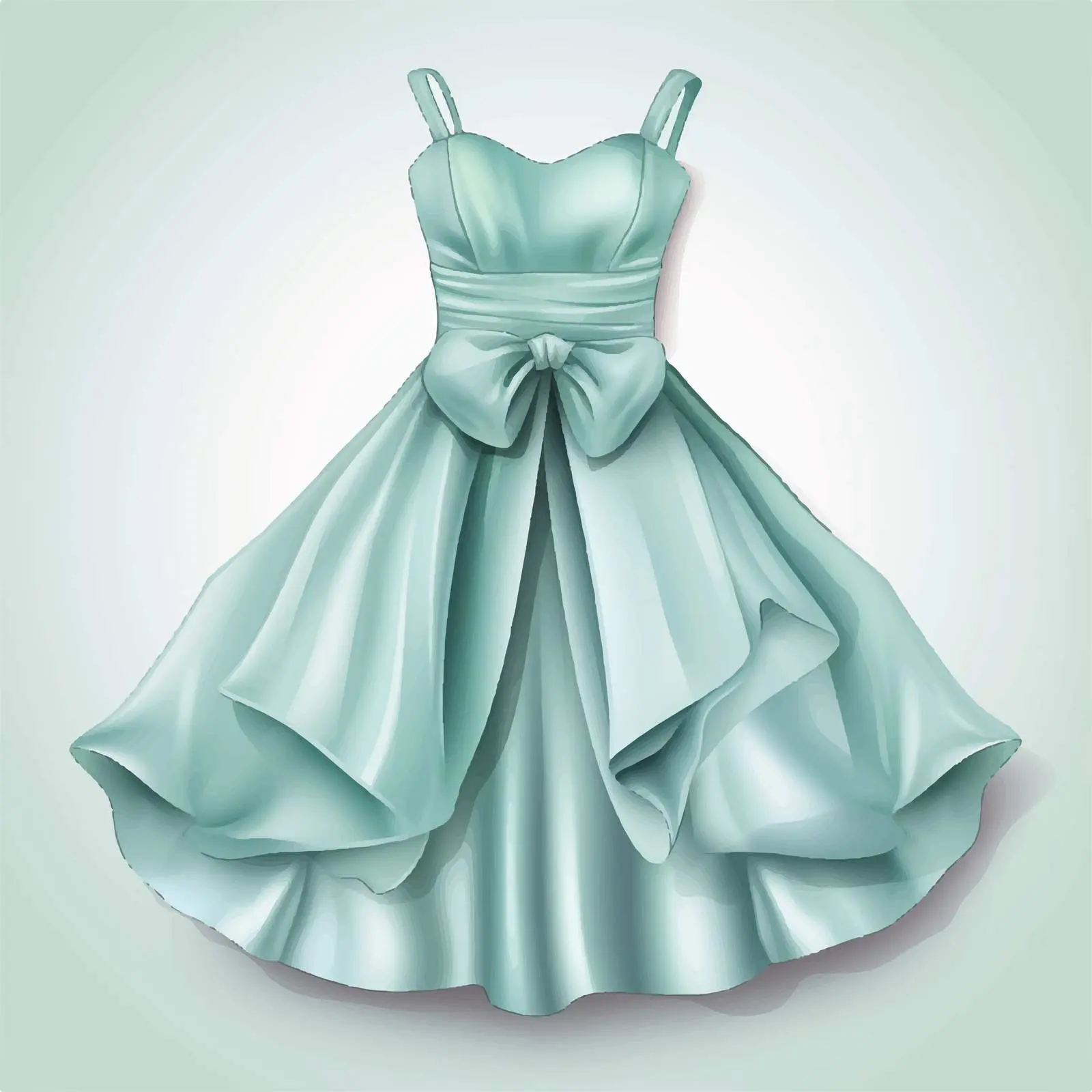 Top View Dress Vector Illustration on White Background — free download from Dotvec
