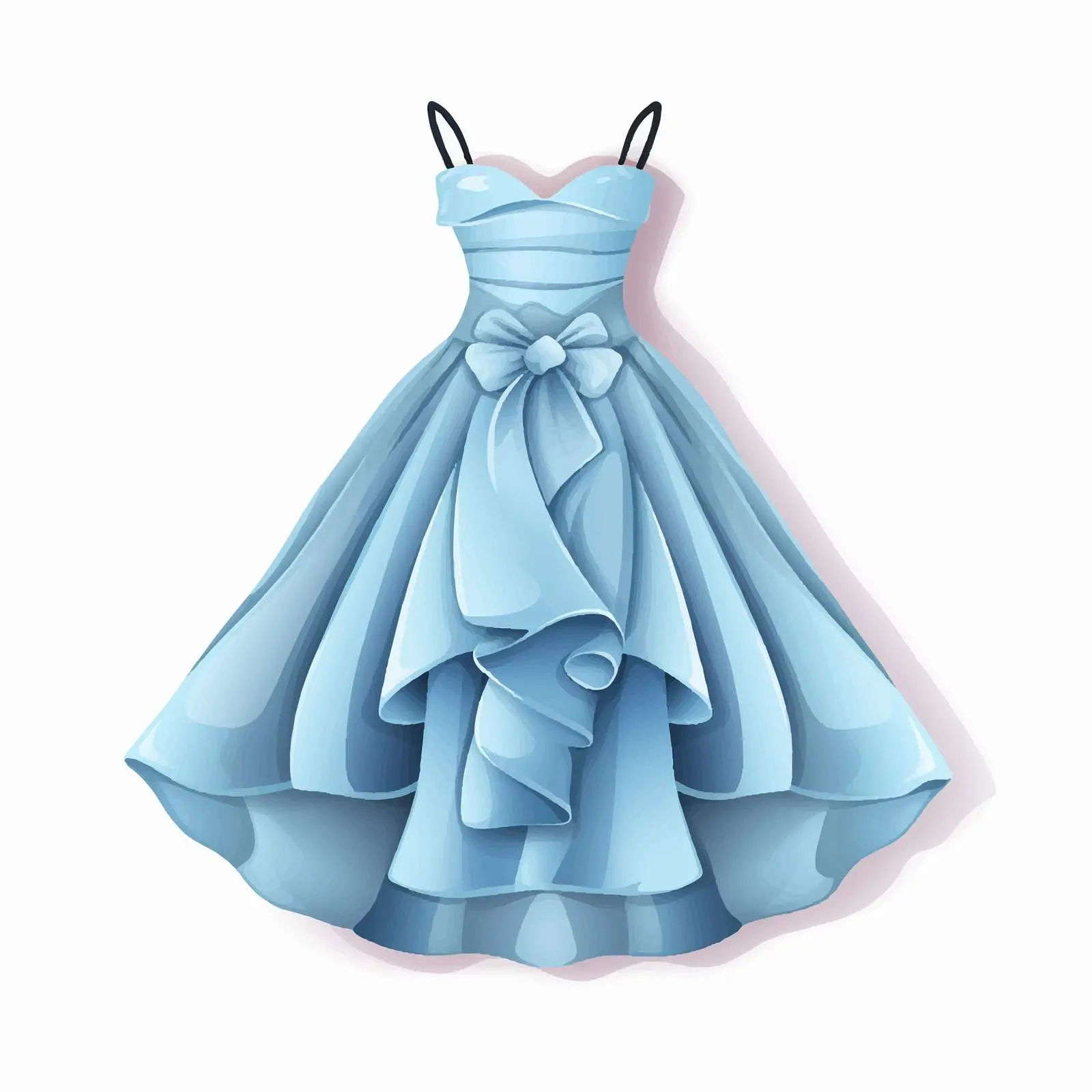 Top View Dress Vector Illustration on White Background — free download from Dotvec