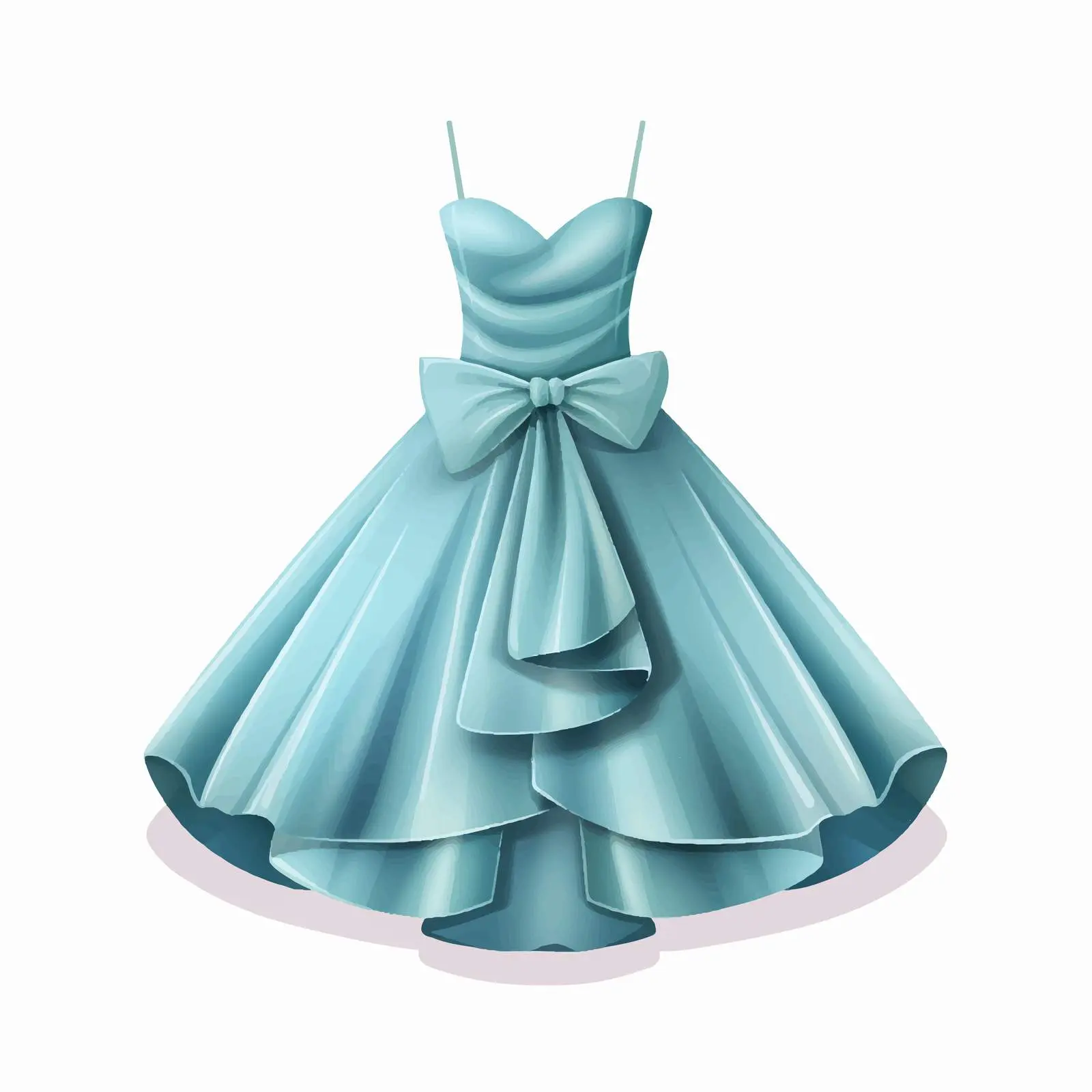 Top View Dress Vector Illustration on White Background — free download from Dotvec