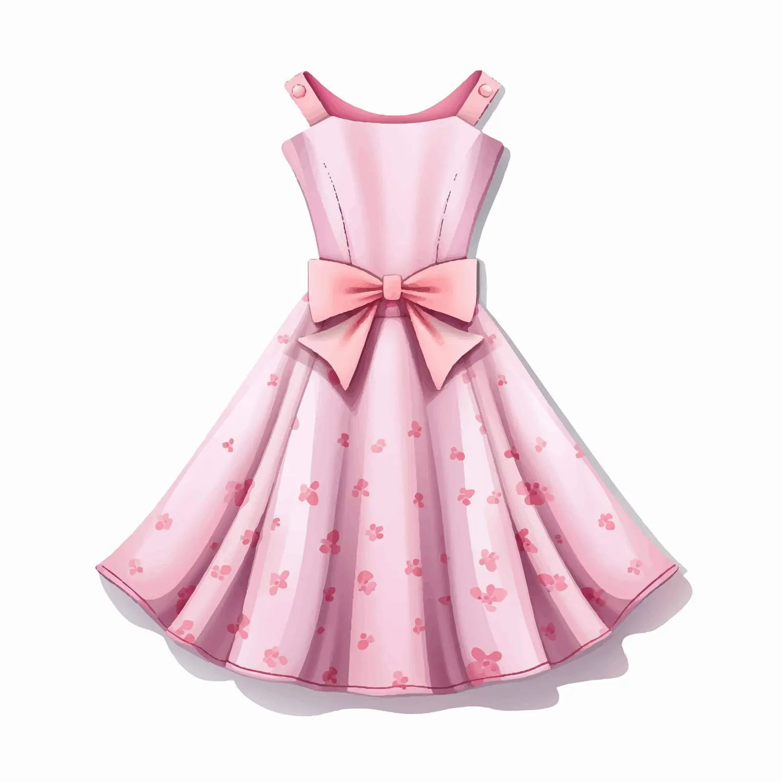 Top View Dress Vector Illustration on White Background — free download from Dotvec