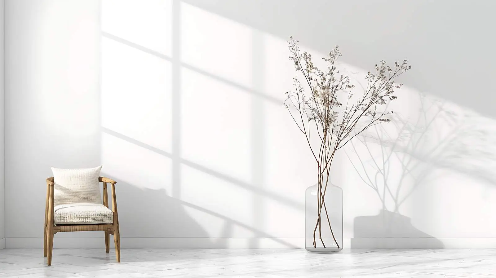 Dried Branches Bouquet in Glass Vase — free download from Dotvec