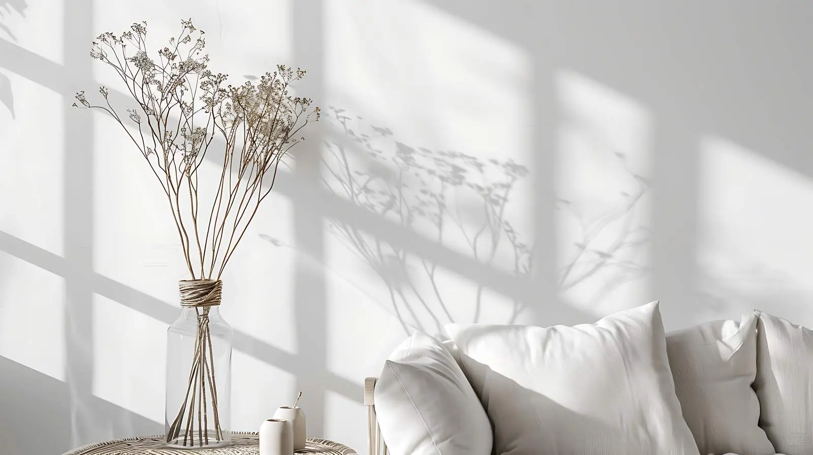 Dried Branches Bouquet in Glass Vase — free download from Dotvec