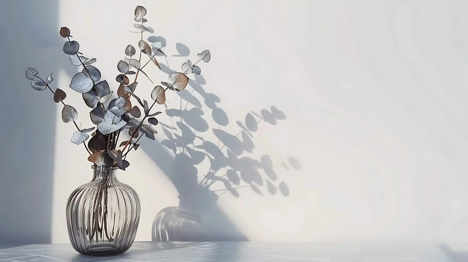 Dried Eucalyptus Leaves in Glass Vase – free fragrance image from Dotvec