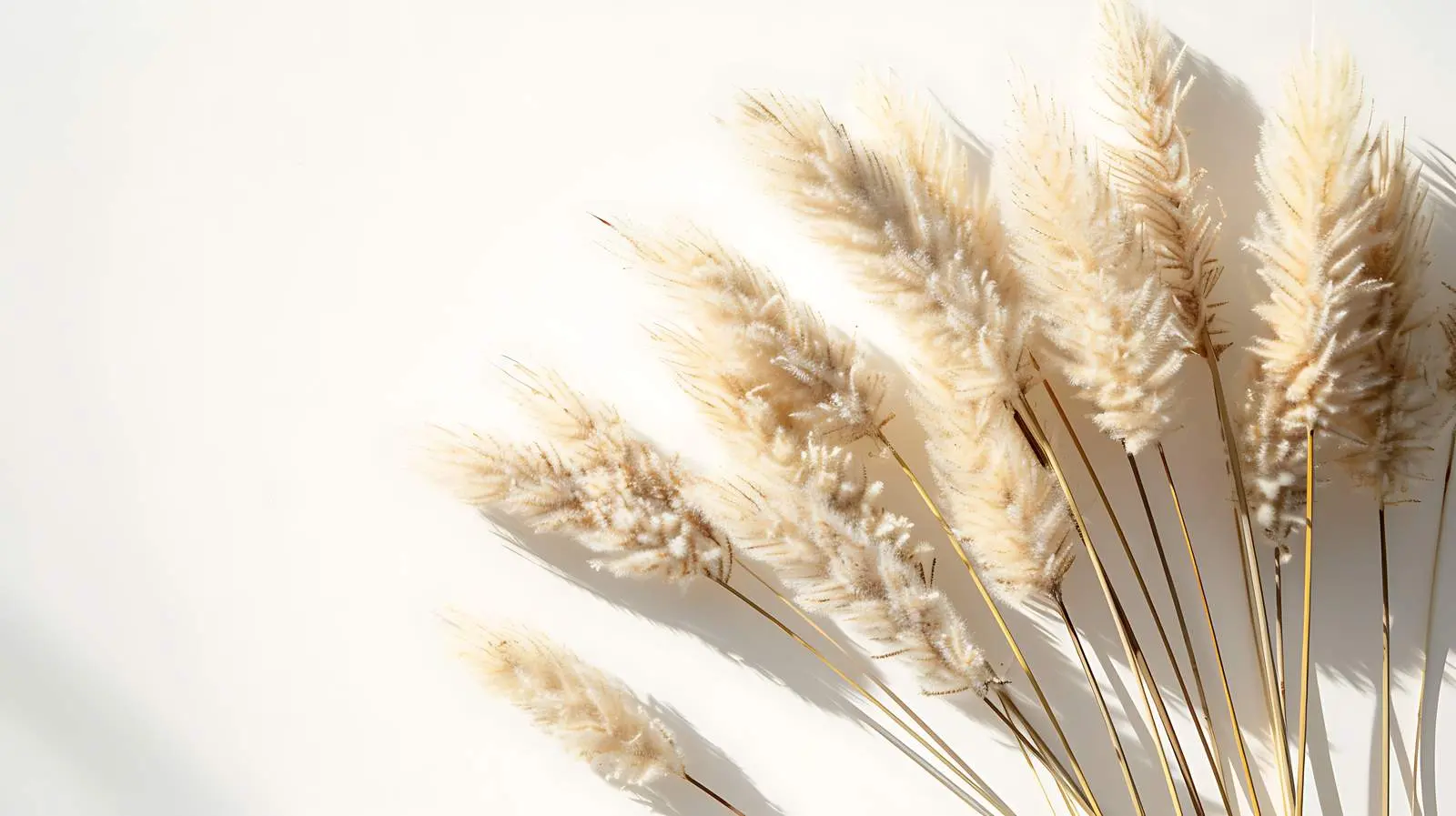 Dried Fluffy Rabbit Tail Grass in Sunlight — free download from Dotvec