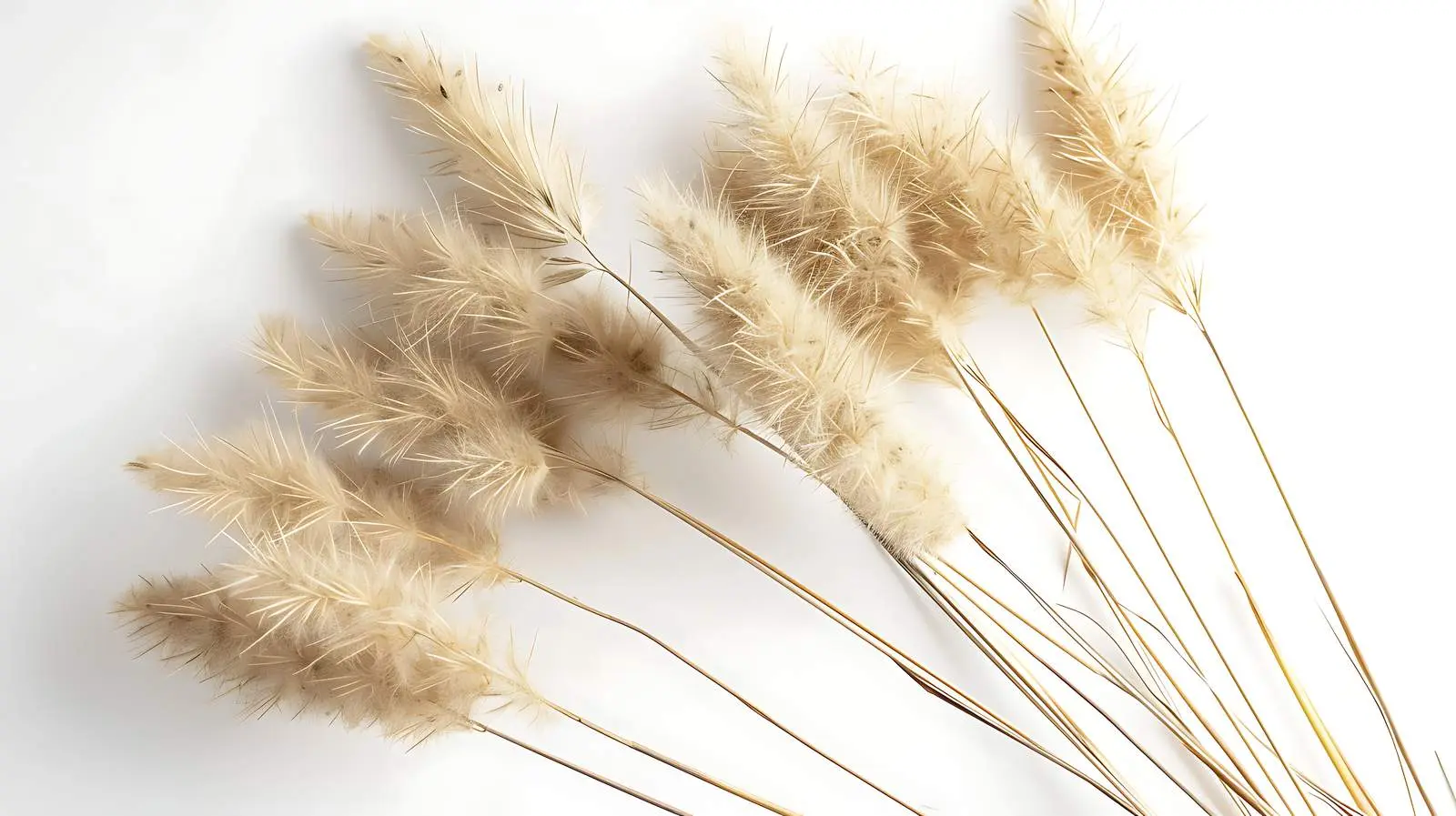 Dried Fluffy Rabbit Tail Grass in Sunlight — free download from Dotvec