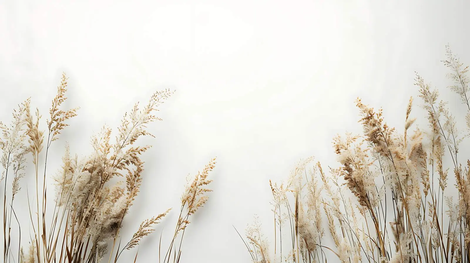 Dried Grass Decoration on White Wall — free download from Dotvec