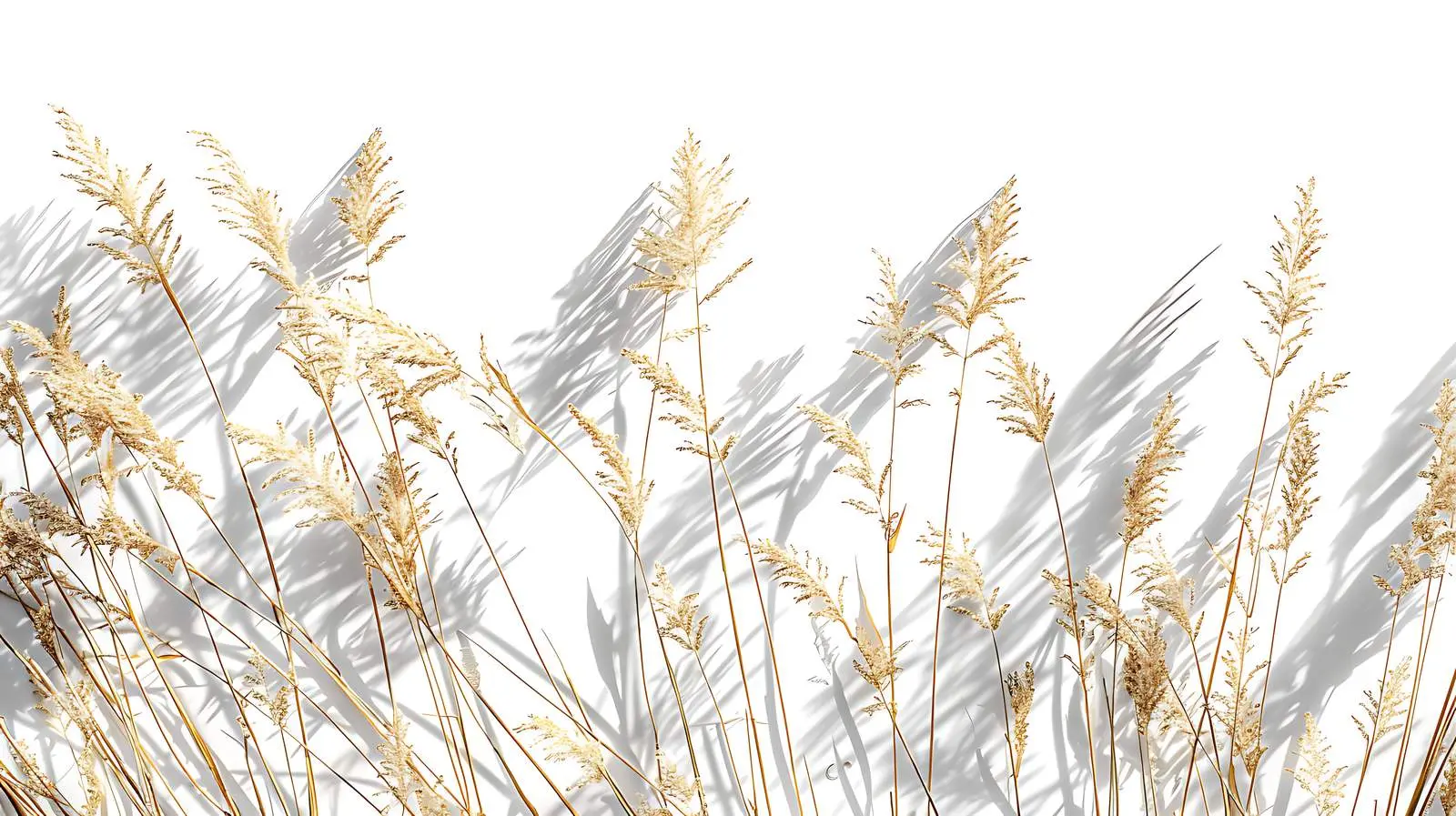 Dried Grass Stems Pattern with Sunlight Shadows — free download from Dotvec