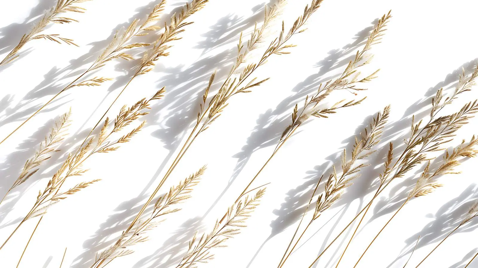 Dried Grass Stems Pattern with Sunlight Shadows — free download from Dotvec