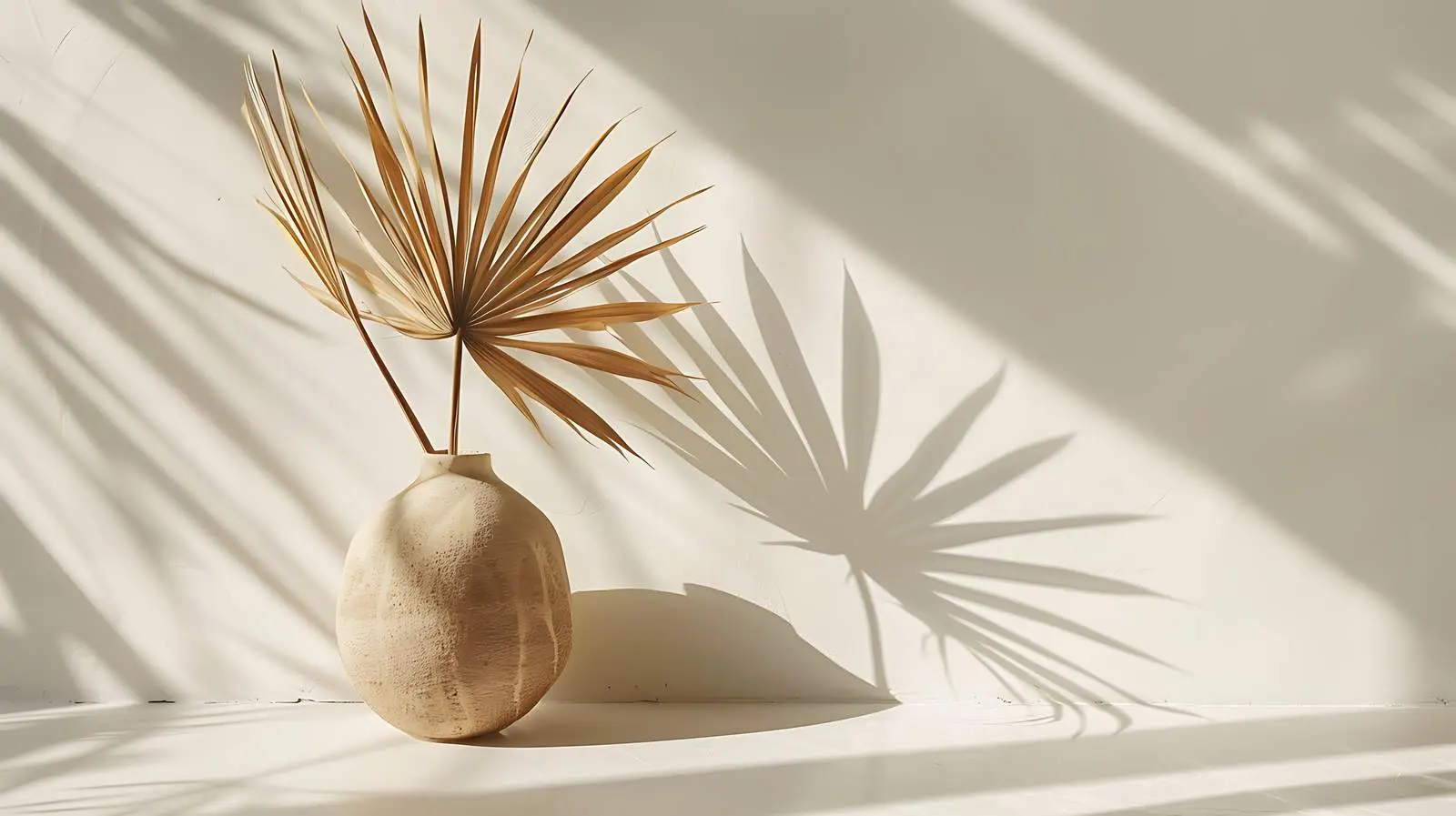 Dried Palm Leaf in Stylish Vase — free download from Dotvec