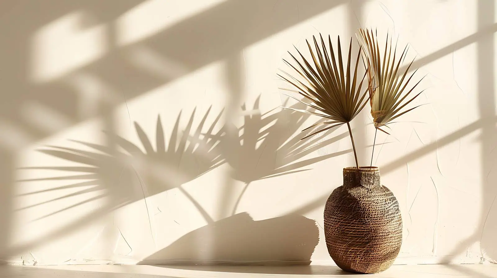 Dried Palm Leaf in Stylish Vase — free download from Dotvec