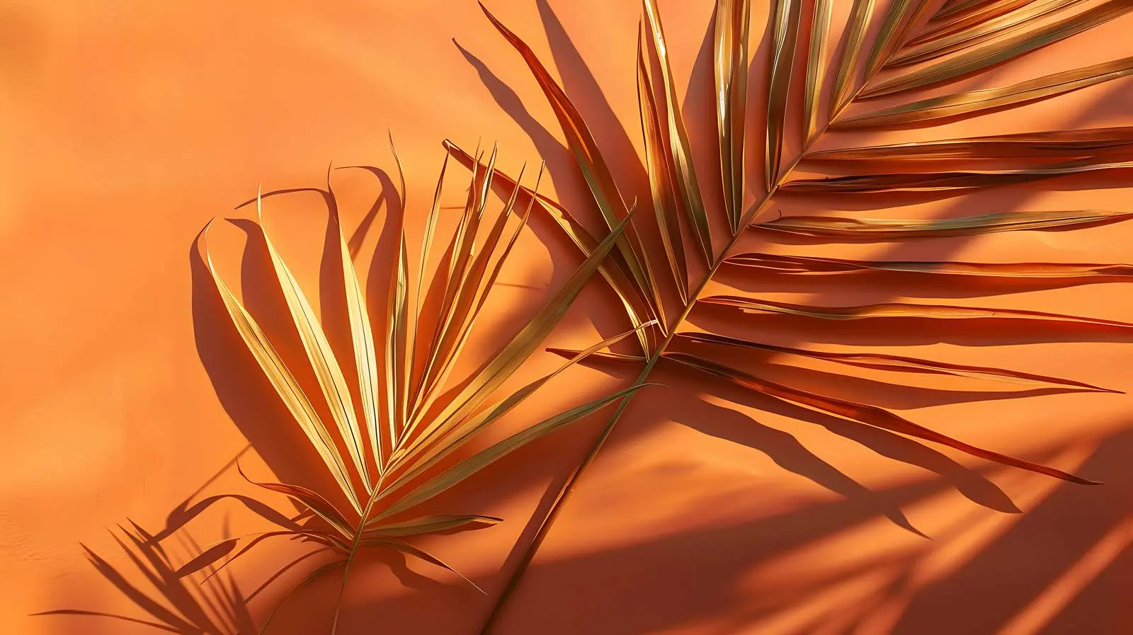 Dried Palm Leaf Stems with Sunlight Shadows — free download from Dotvec