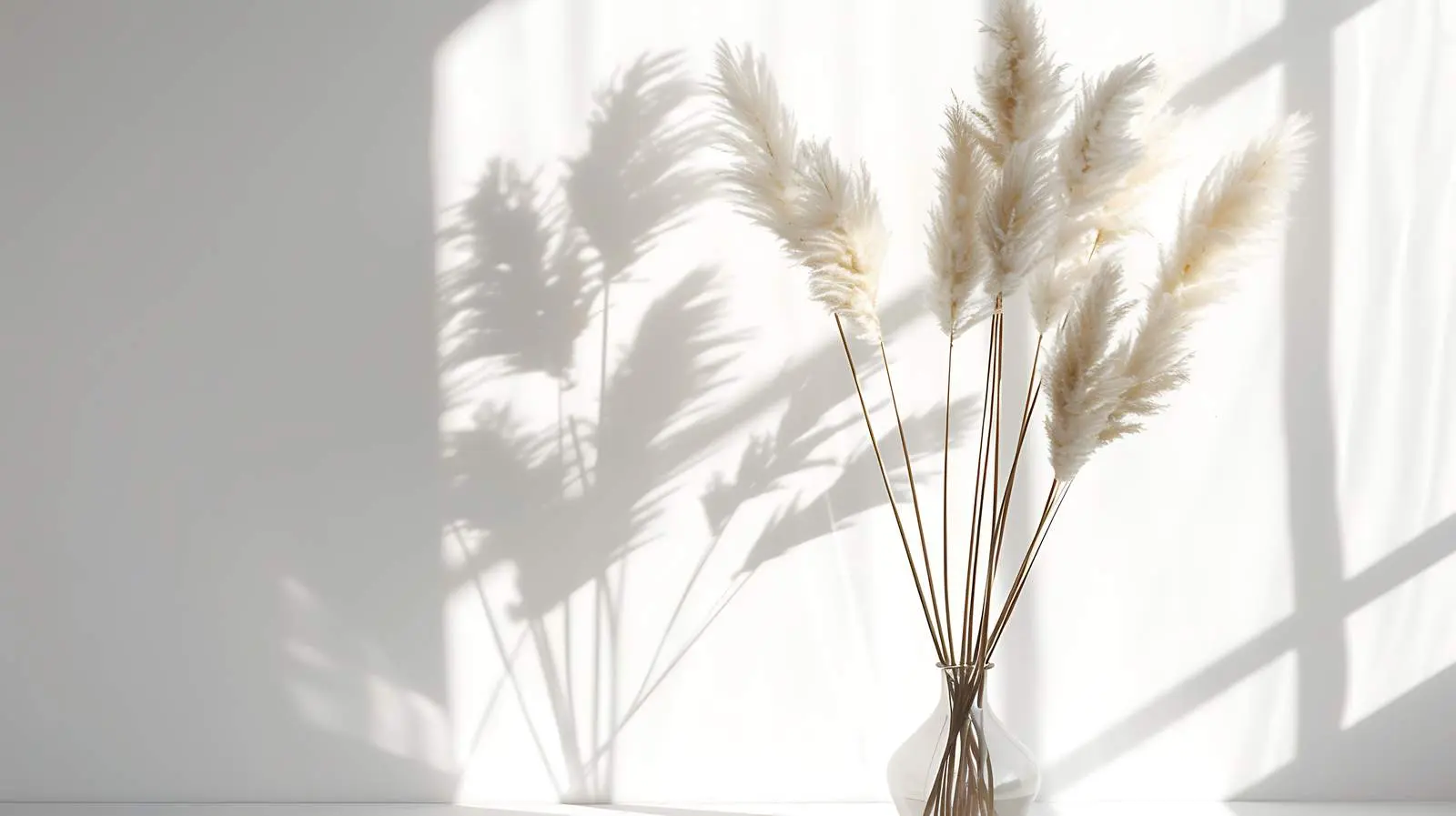 Dried Pampas Grass Bouquet in Stylish Vase – free dried pampas grass image from Dotvec