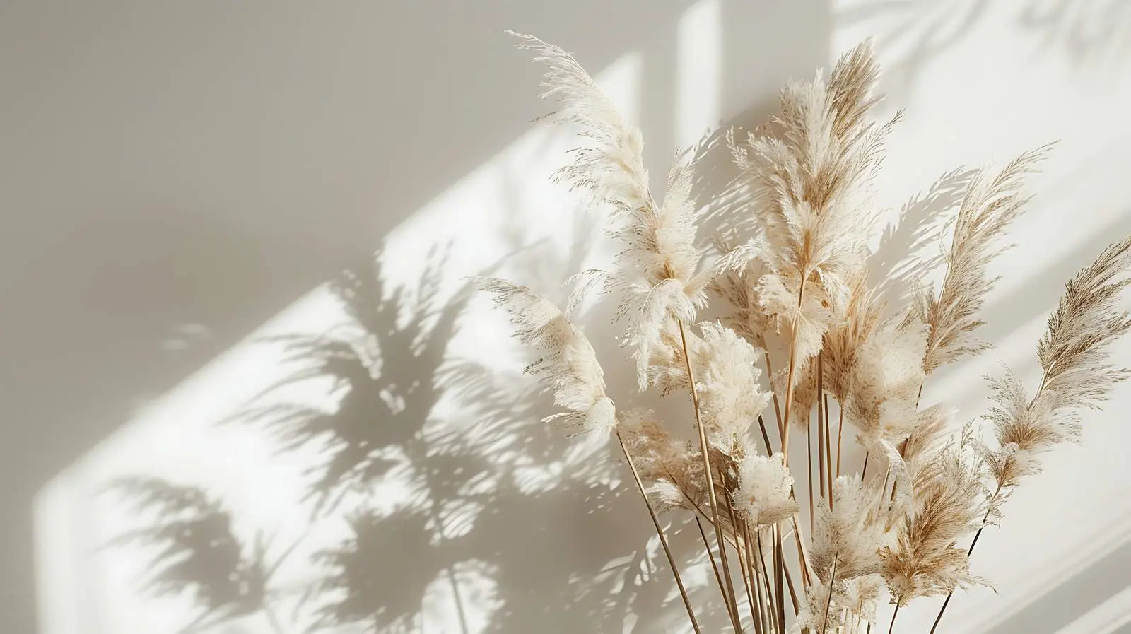 Dried Pampas Grass Bouquet in Sunlight — free download from Dotvec