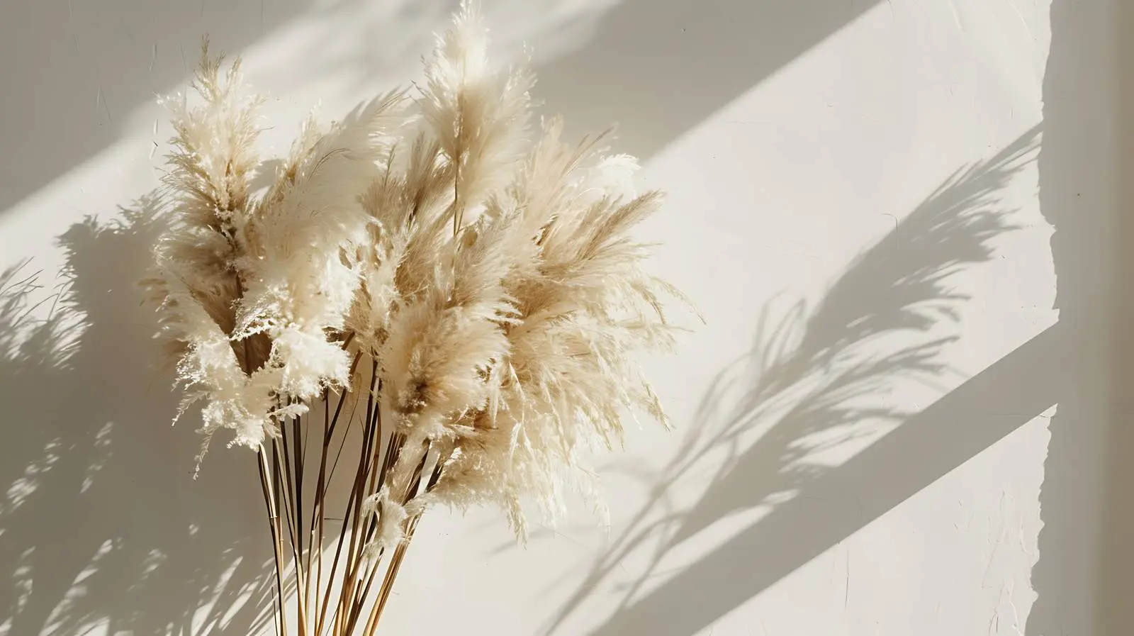 Dried Pampas Grass Bouquet in Sunlight — free download from Dotvec